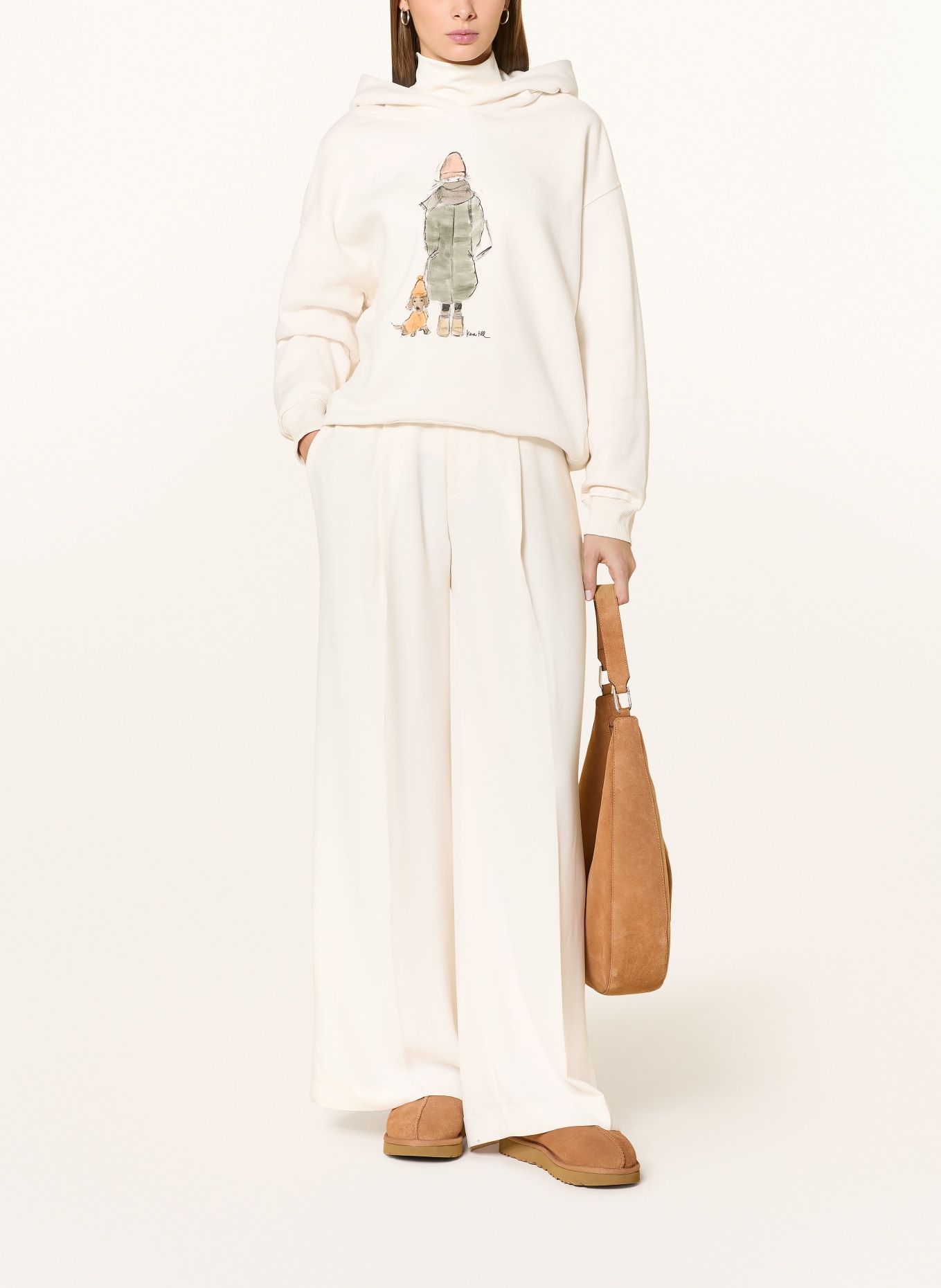 kera till Hoodie WINTER WALK: ECRU