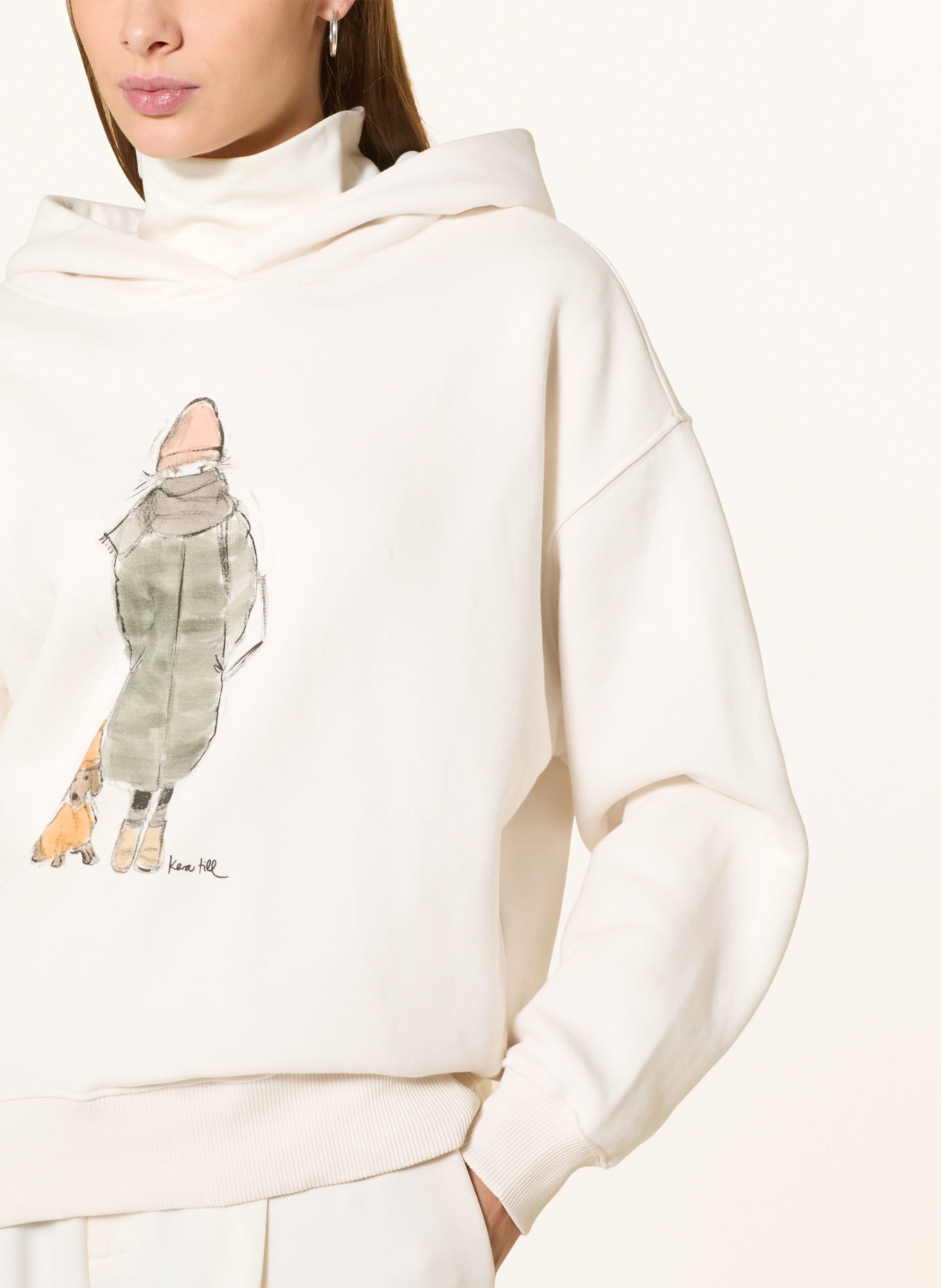 kera till Hoodie WINTER WALK: ECRU