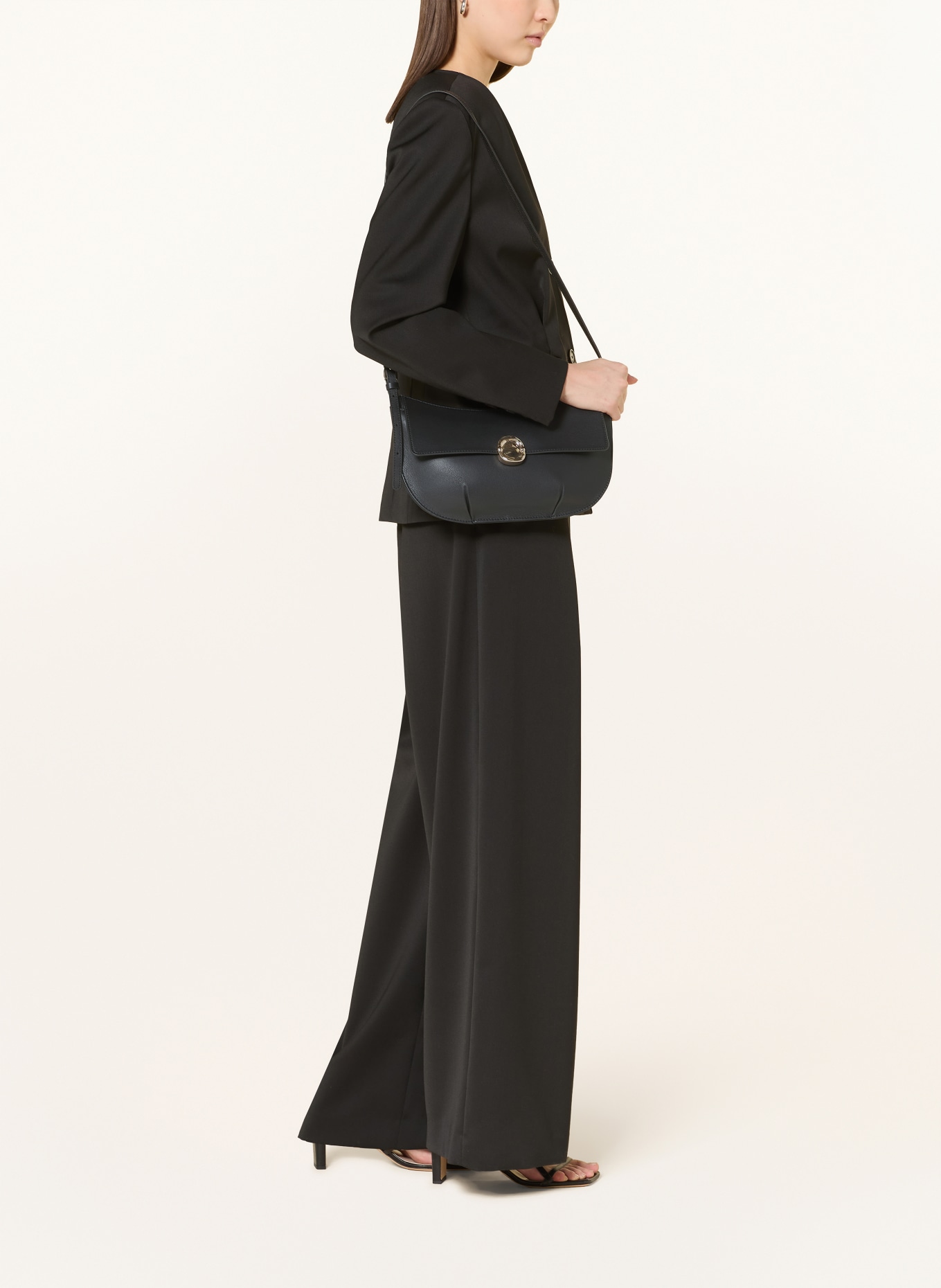 CLAUDIE PIERLOT Umhängetasche ALOYSE: SCHWARZ / GOLD