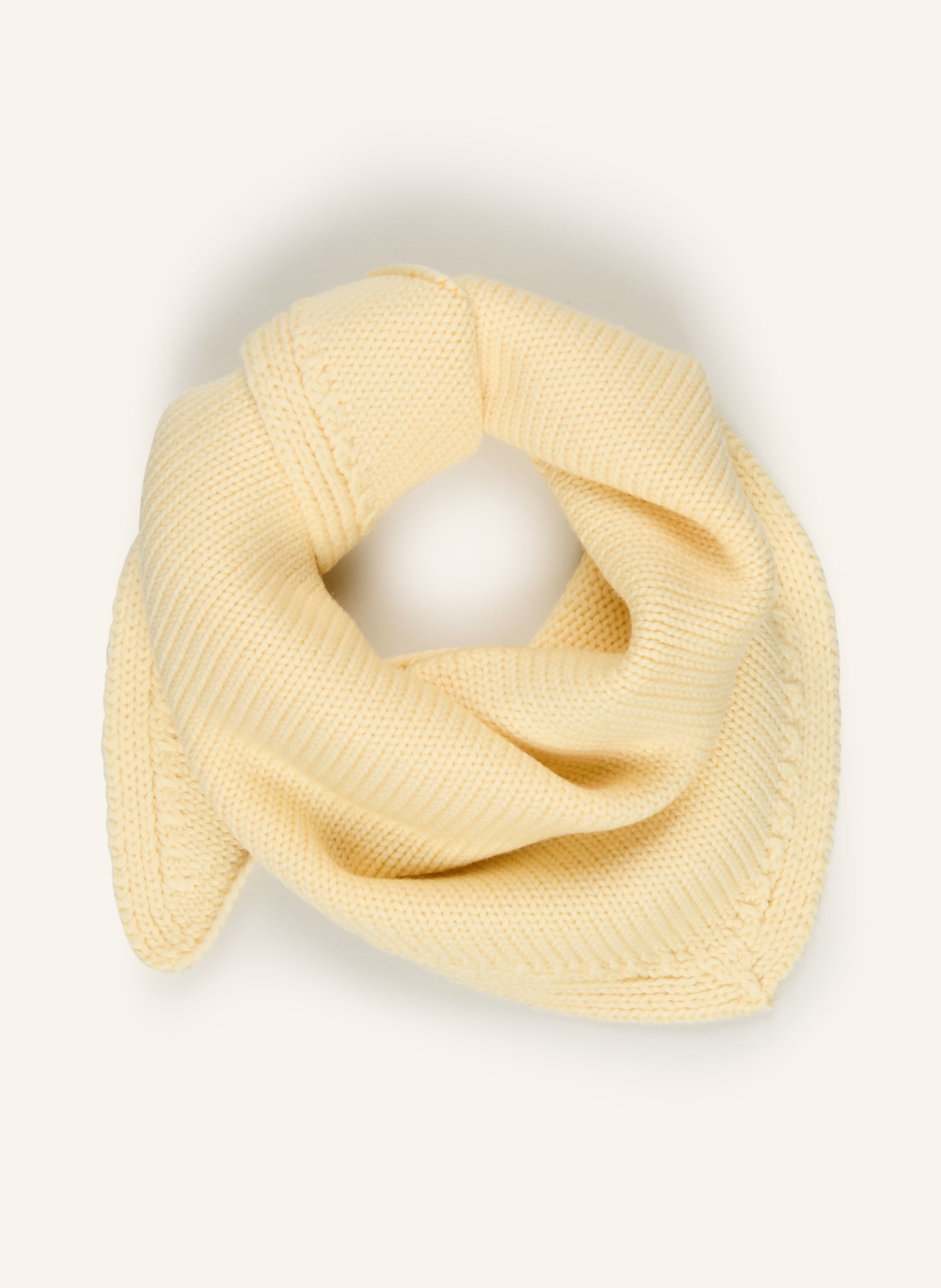 COS triangular scarf: LIGHT YELLOW