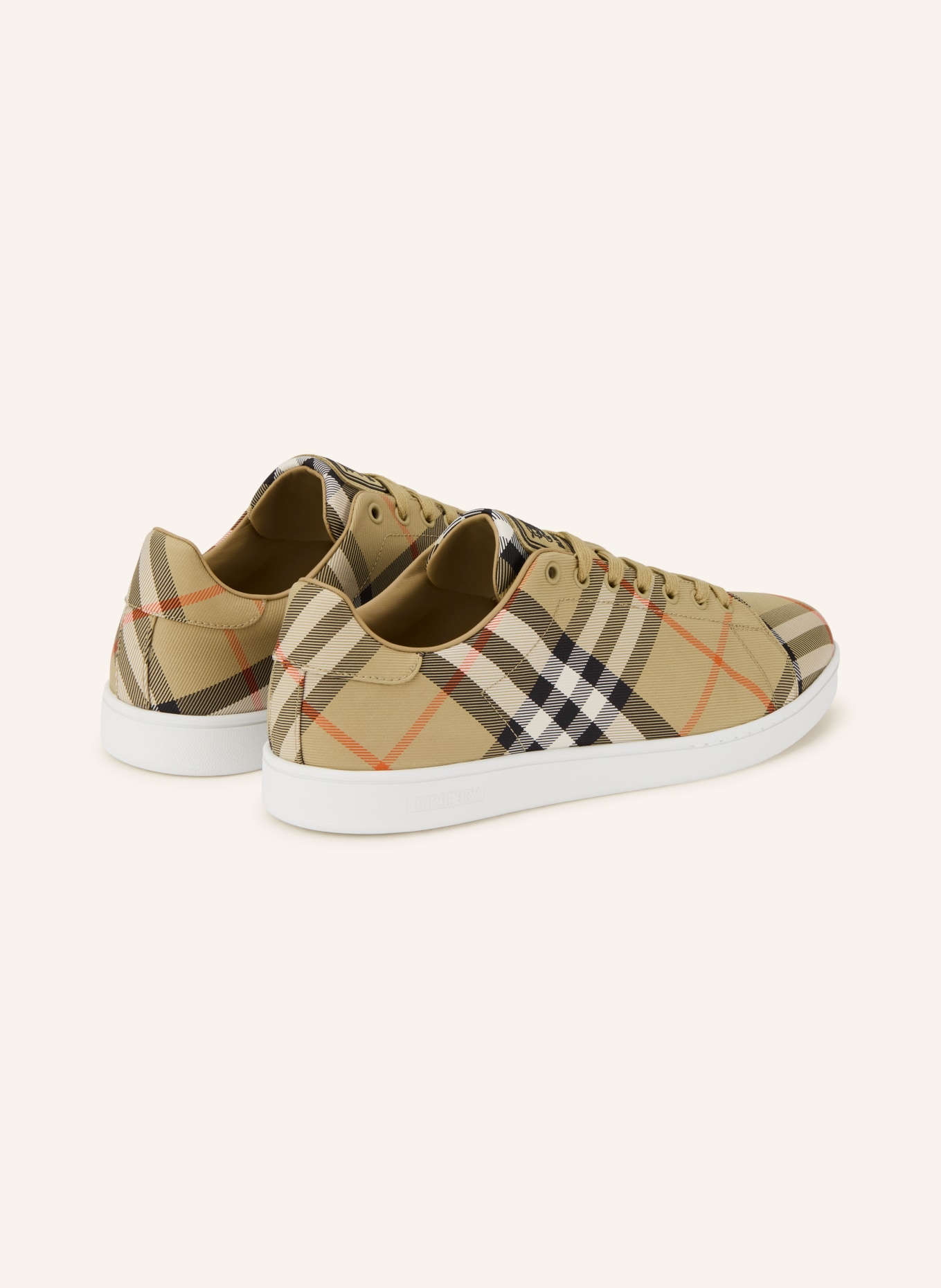 BURBERRY Sneaker: CAMEL / ORANGE / SCHWARZ