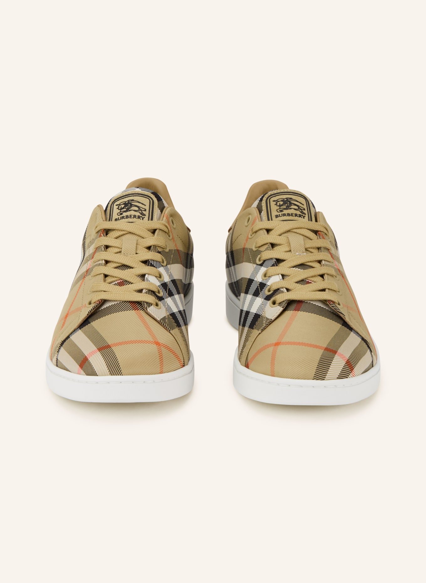 BURBERRY Sneaker: CAMEL / ORANGE / SCHWARZ