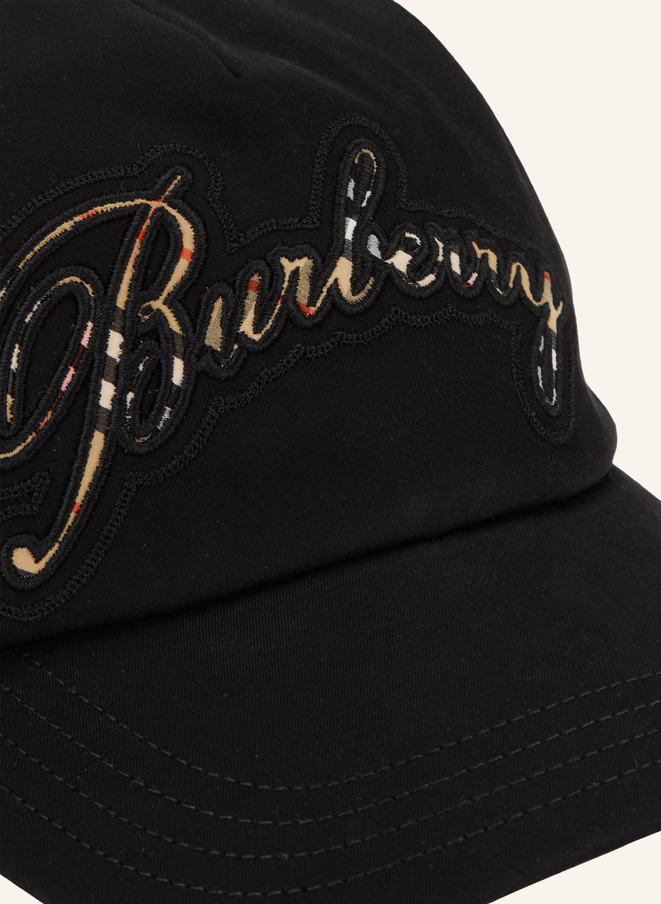 BURBERRY Cap: SCHWARZ