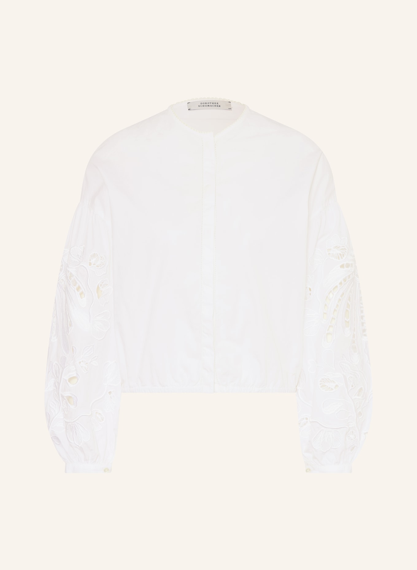 DOROTHEE SCHUMACHER Bluse EMBROIDERED BEAUTY mit Lochspitze: WEISS