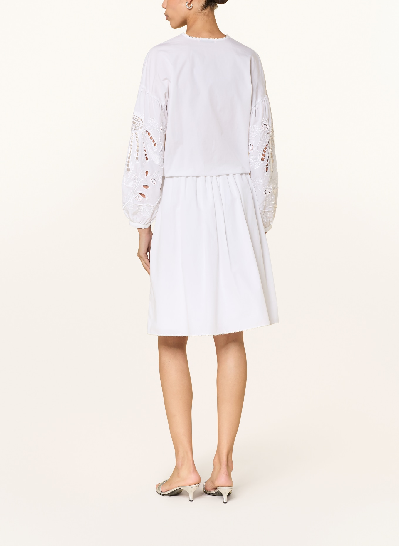 DOROTHEE SCHUMACHER Bluse EMBROIDERED BEAUTY mit Lochspitze: WEISS