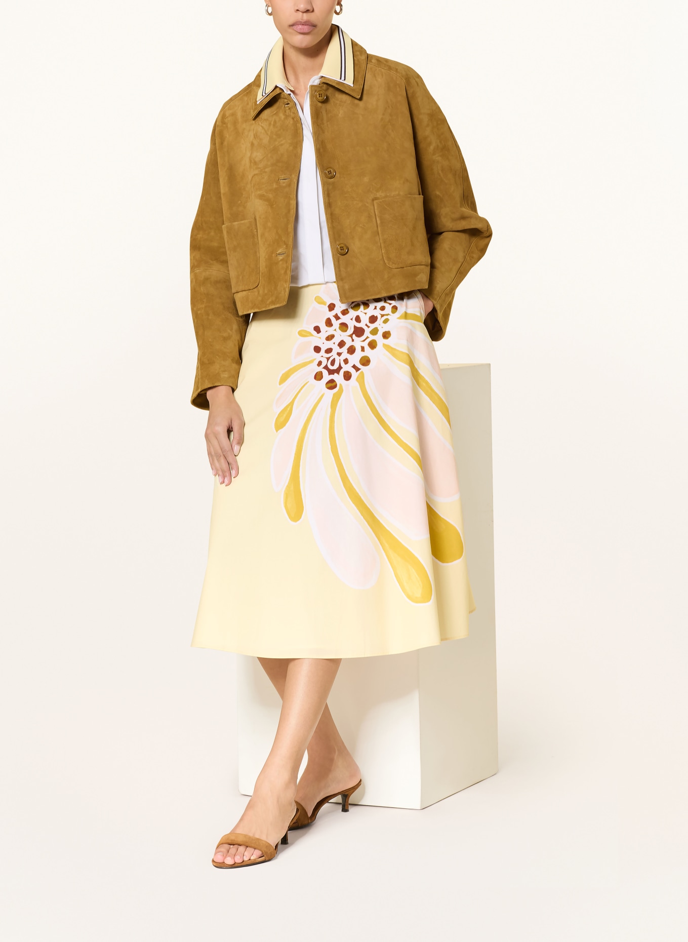 DOROTHEE SCHUMACHER Rock FLORAL POWER: GELB / HELLORANGE / DUNKELGELB