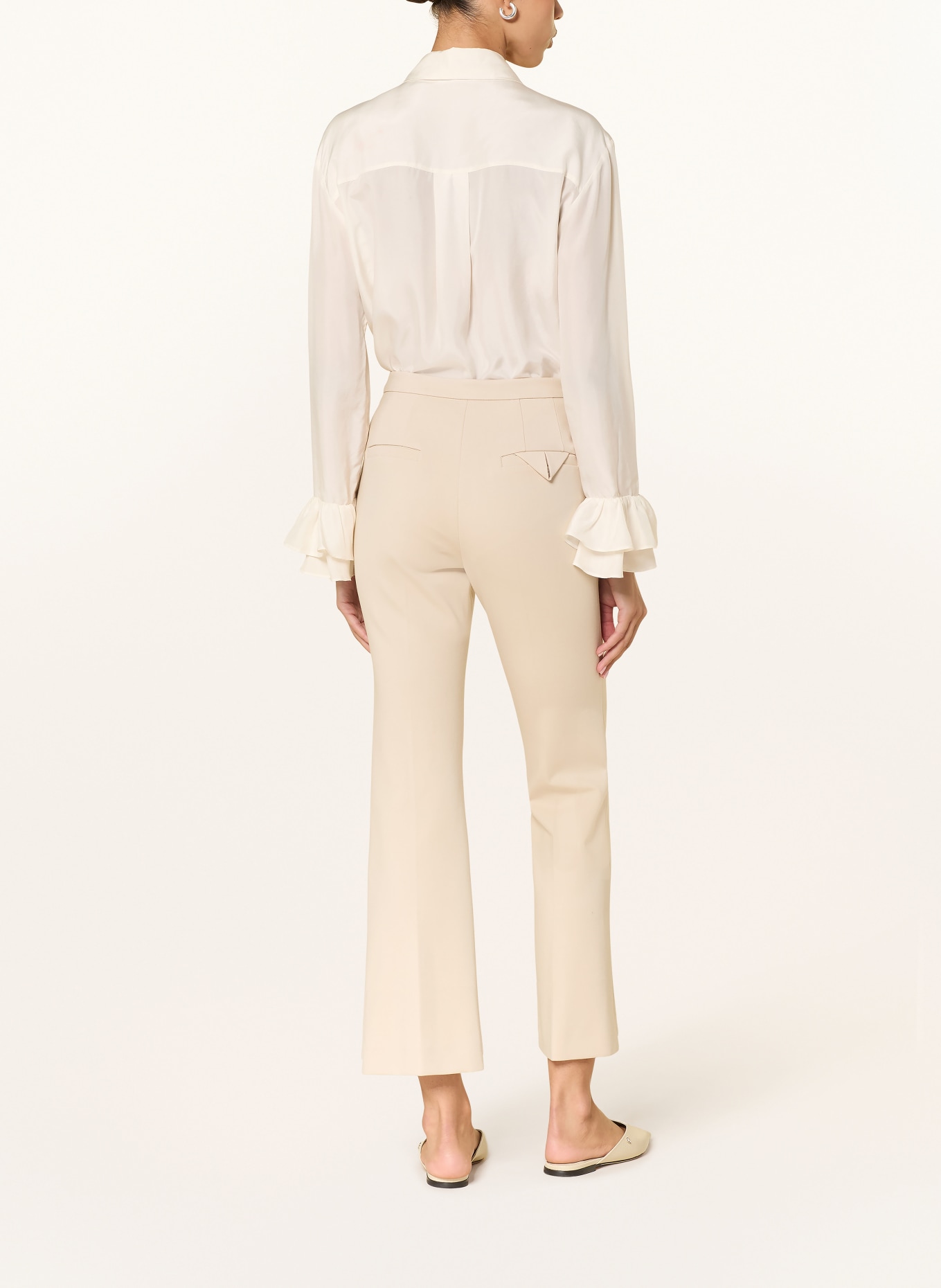 DOROTHEE SCHUMACHER Hemdbluse PLAYFUL VOLUMES aus Seide mit Rüschen: ECRU