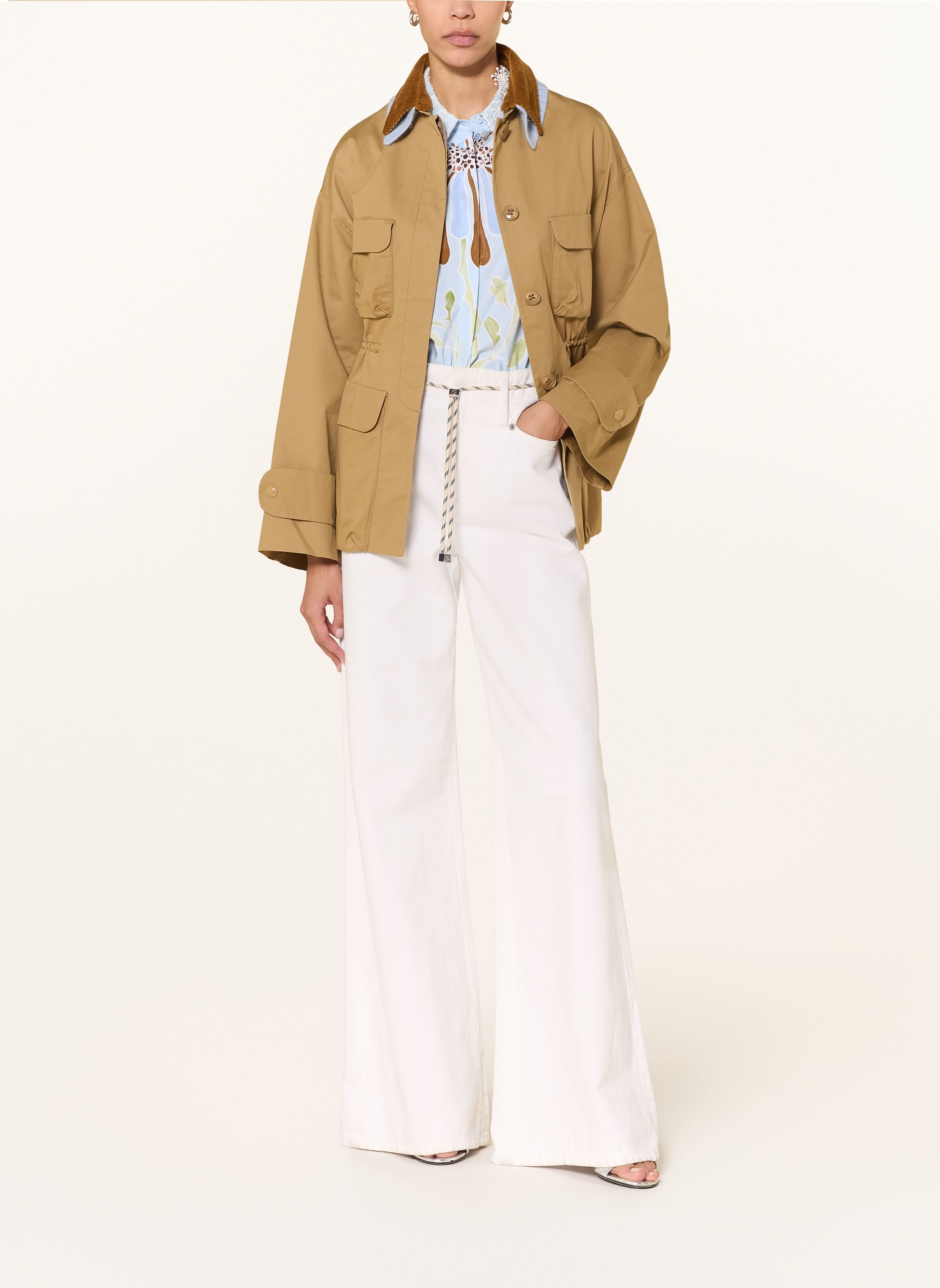 DOROTHEE SCHUMACHER Džíny s širokými nohavicemi ATTRACTION: 100 PURE WHITE