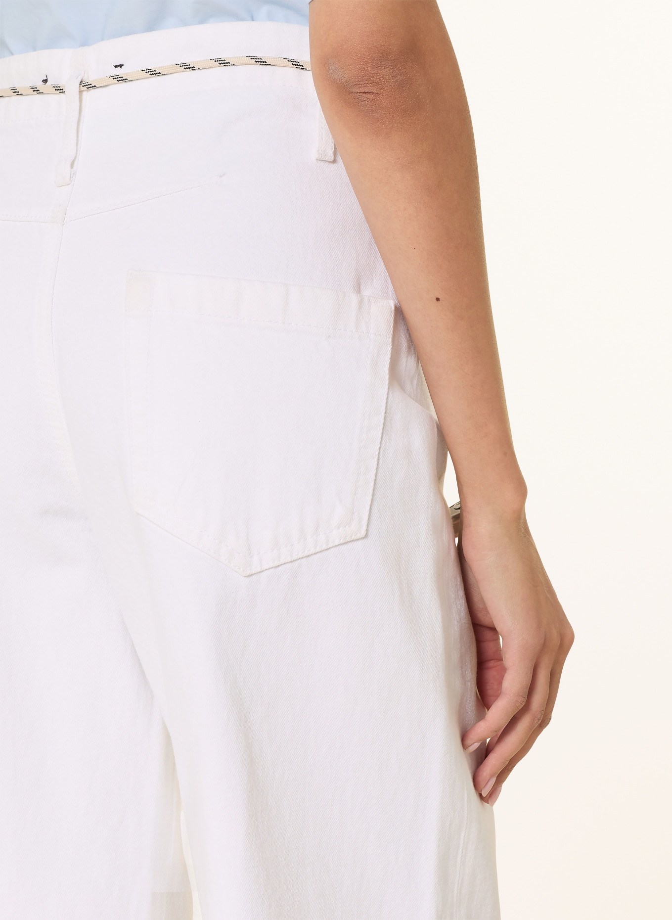 DOROTHEE SCHUMACHER Džíny s širokými nohavicemi ATTRACTION: 100 PURE WHITE