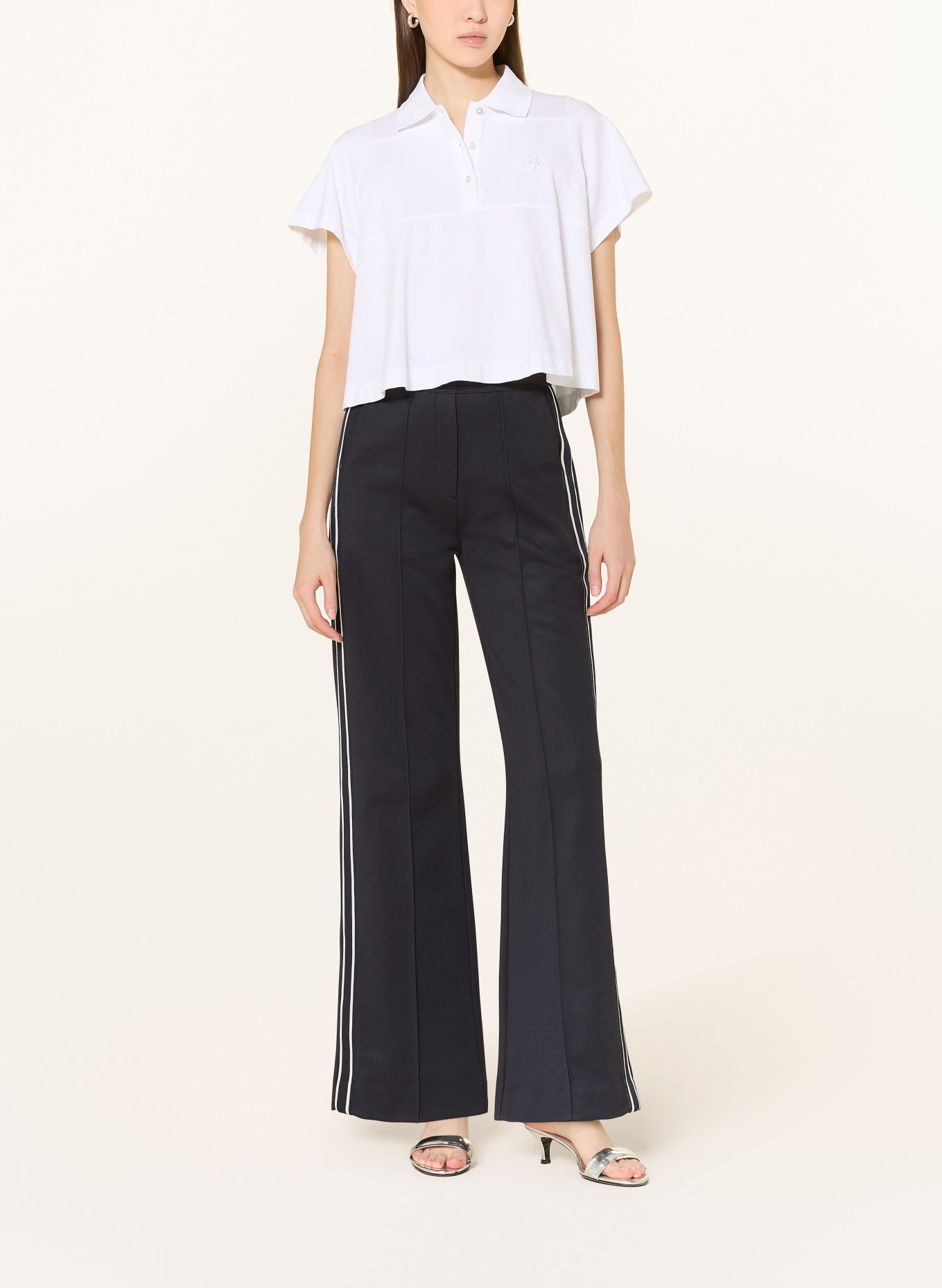 DOROTHEE SCHUMACHER Picqué-Poloshirt SPORTY ROMANCE: WEISS