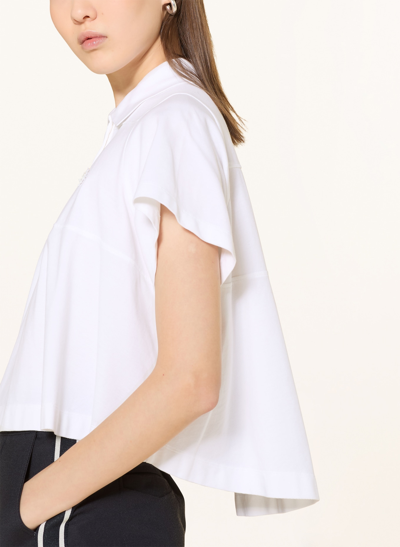 DOROTHEE SCHUMACHER Picqué-Poloshirt SPORTY ROMANCE: WEISS