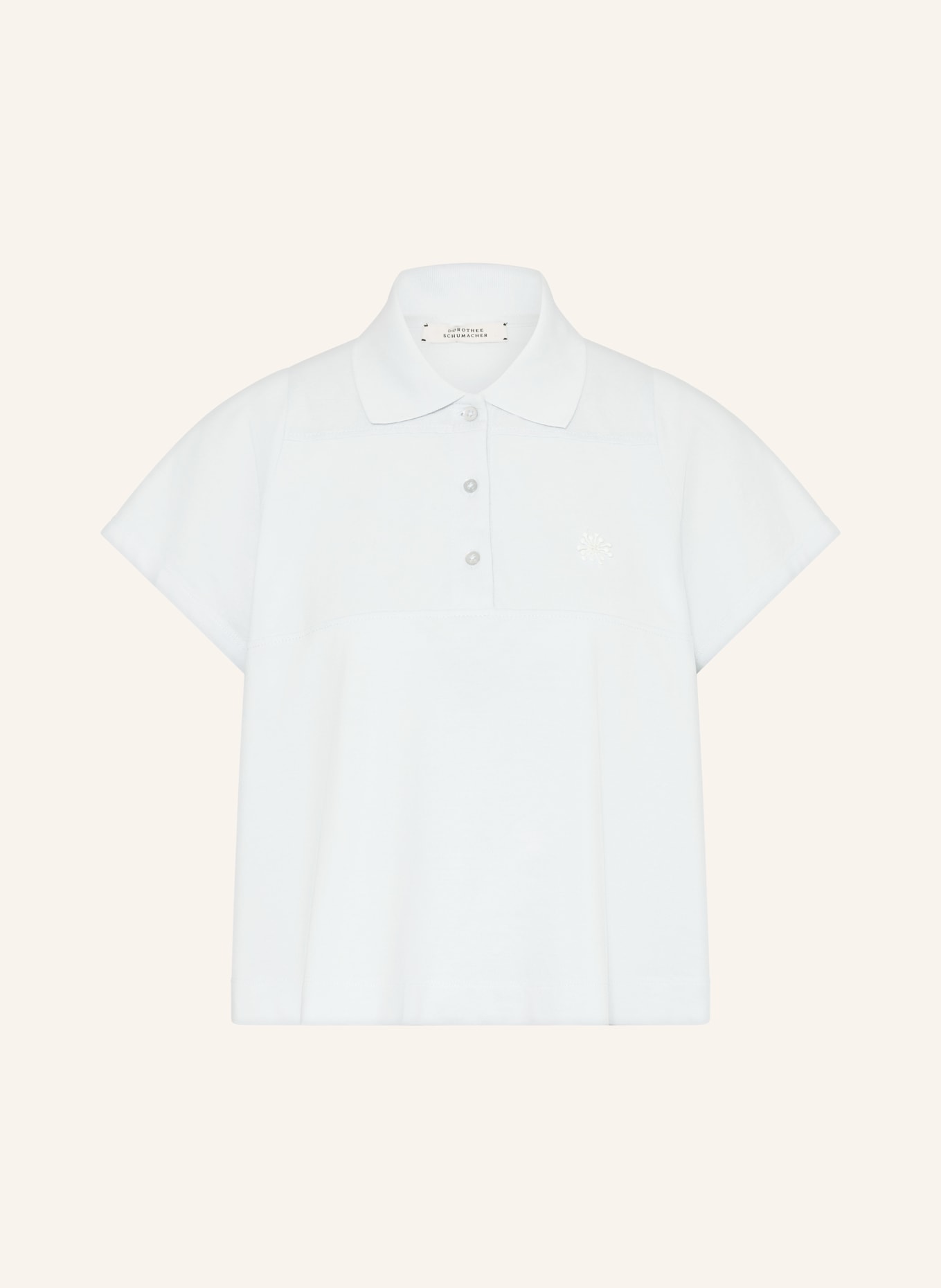 DOROTHEE SCHUMACHER Picqué-Poloshirt SPORTY ROMANCE: HELLBLAU