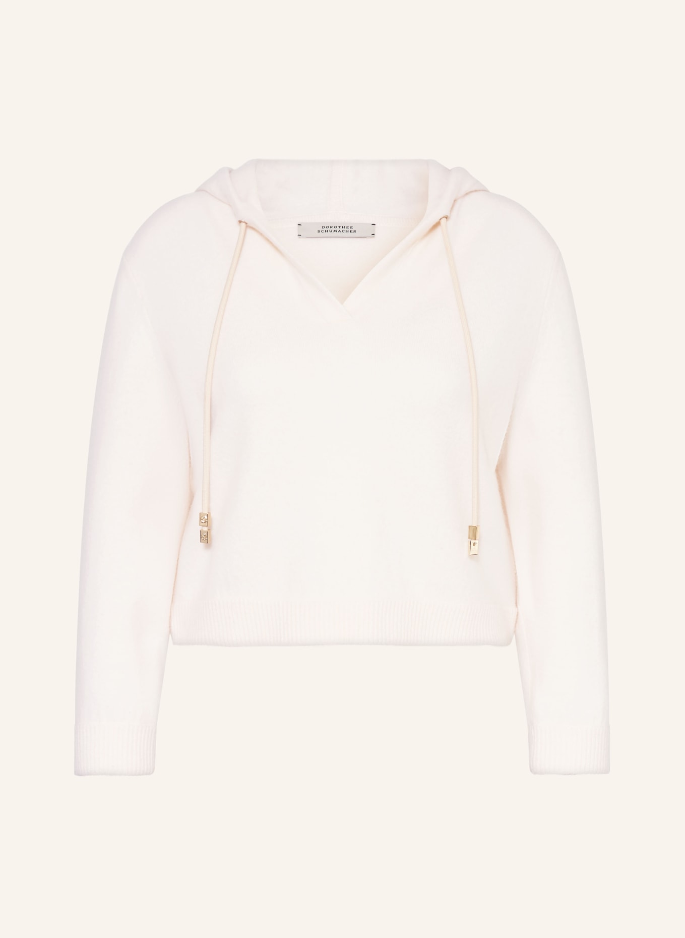 DOROTHEE SCHUMACHER Hoodie MODERN STATEMENTS mit Cashmere: CREME