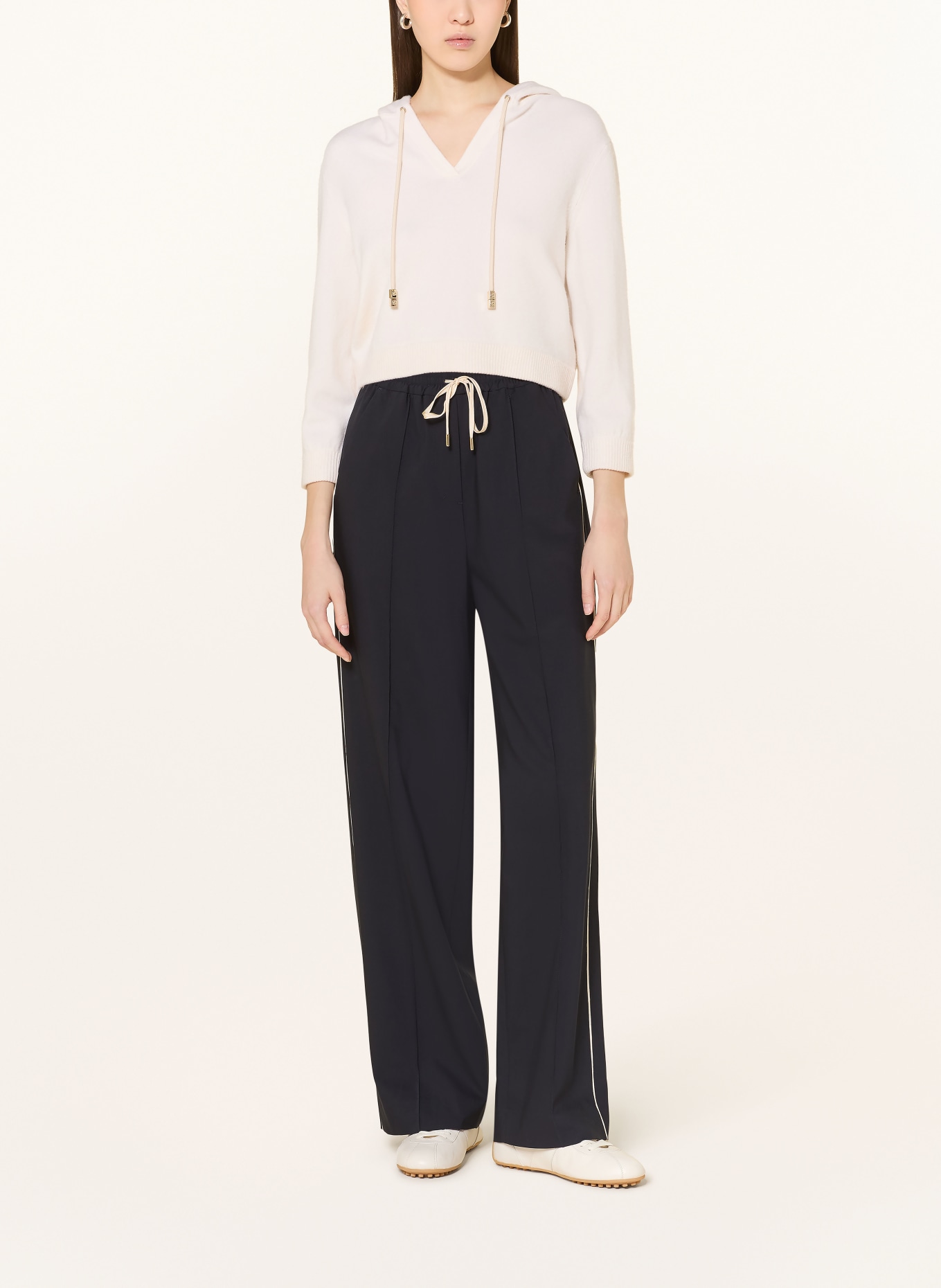 DOROTHEE SCHUMACHER Hoodie MODERN STATEMENTS mit Cashmere: CREME