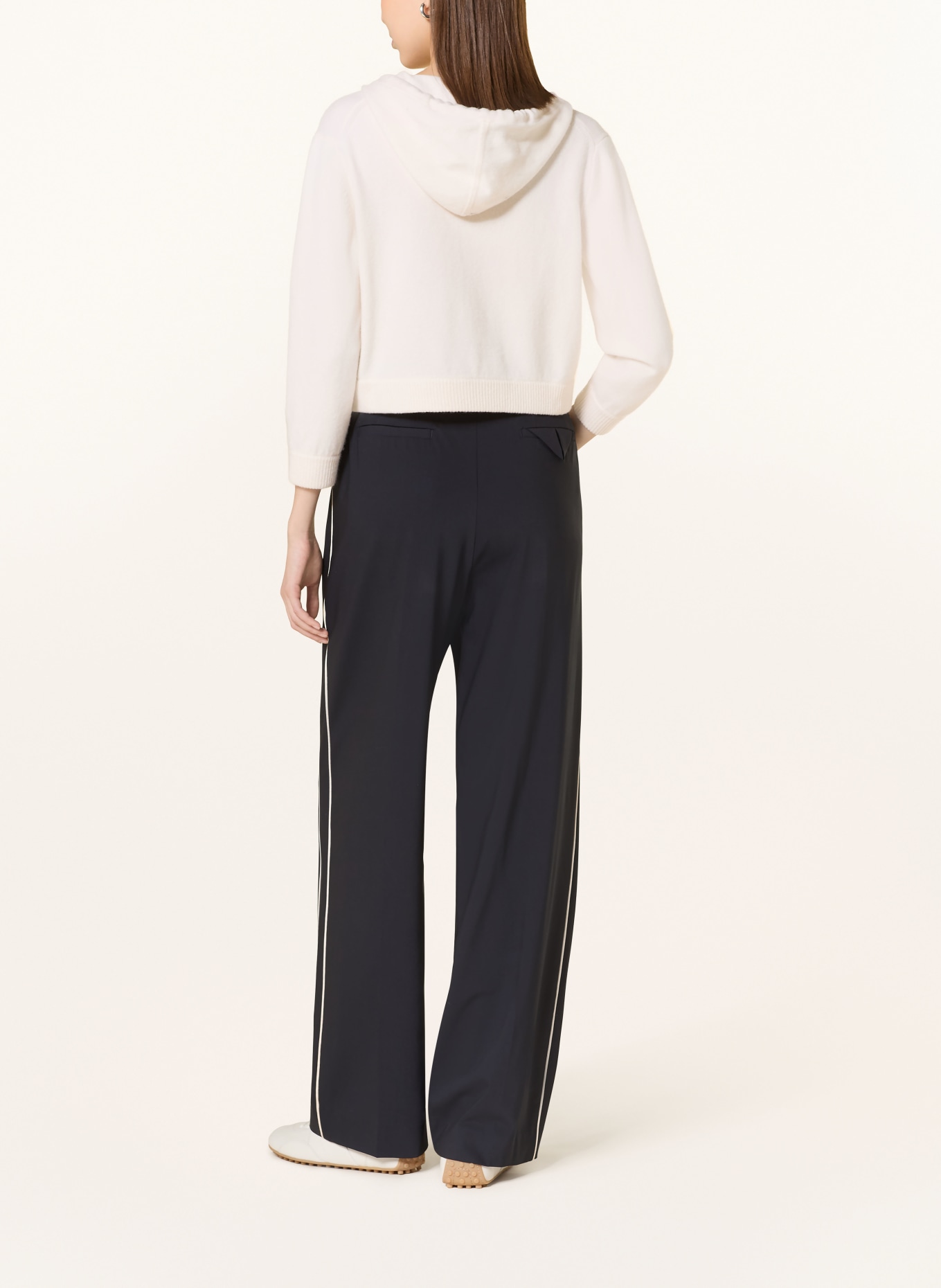 DOROTHEE SCHUMACHER Hoodie MODERN STATEMENTS mit Cashmere: CREME