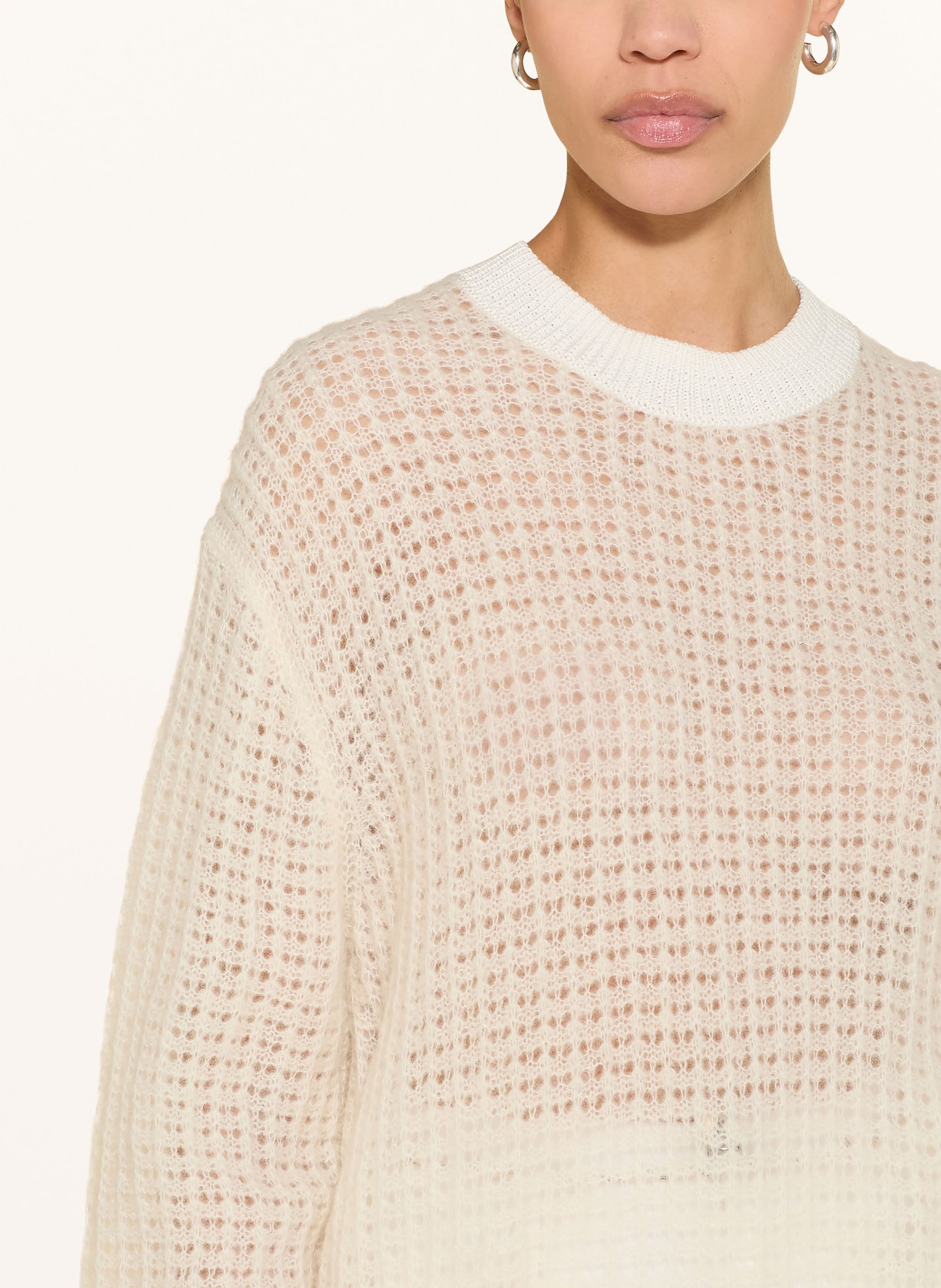 DOROTHEE SCHUMACHER Pullover AIRY SOFTNESS mit Alpaka: ECRU