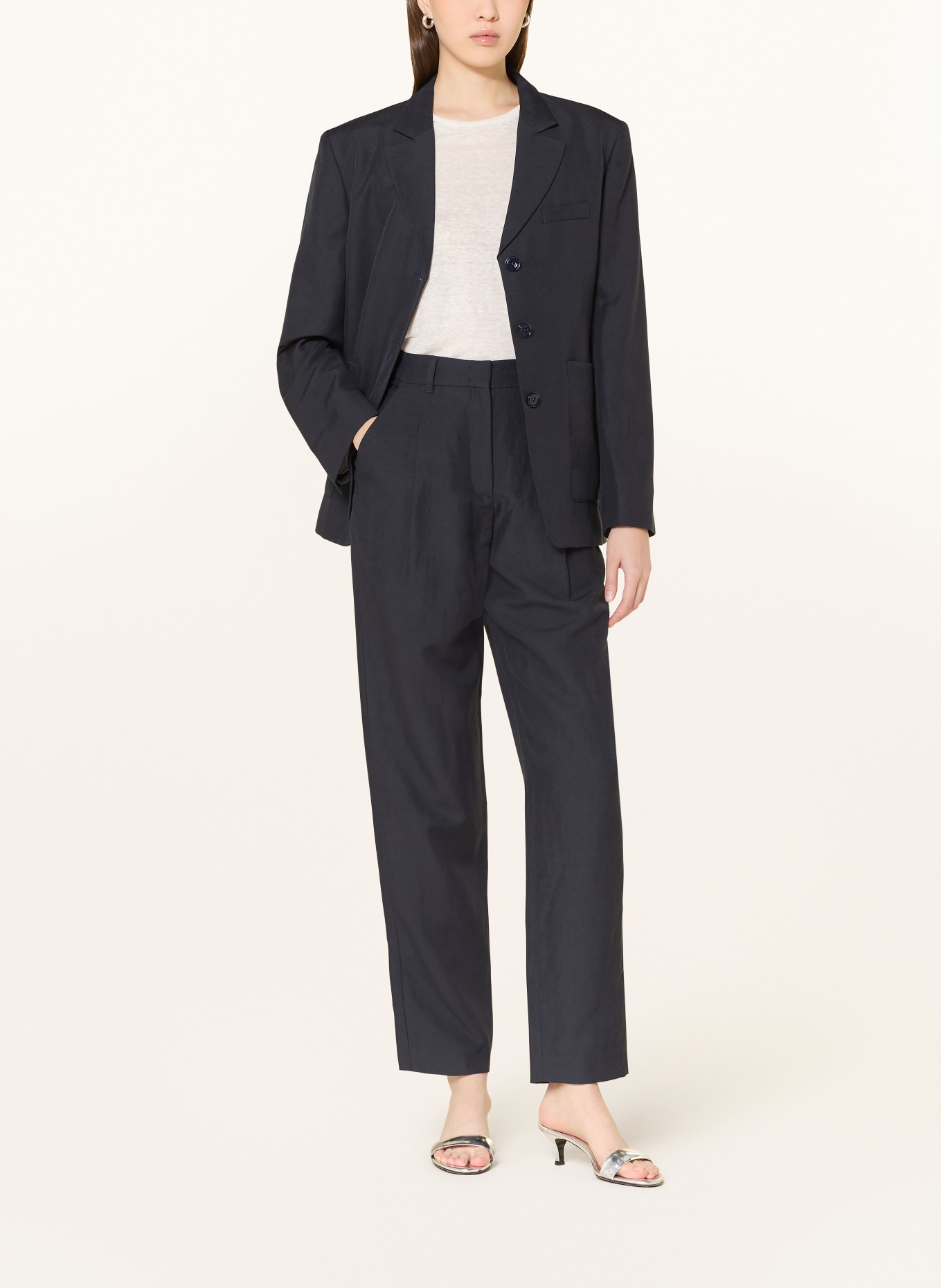 DOROTHEE SCHUMACHER Hose SUMMER CRUISE mit Leinen: DUNKELBLAU