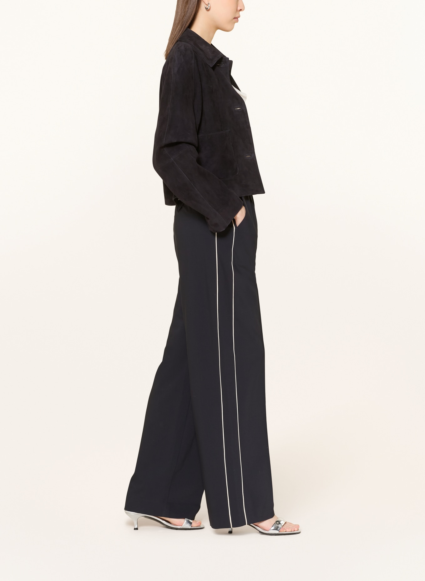 DOROTHEE SCHUMACHER CASUAL ATTRACTION Jogger-Style Pants: DARK BLUE