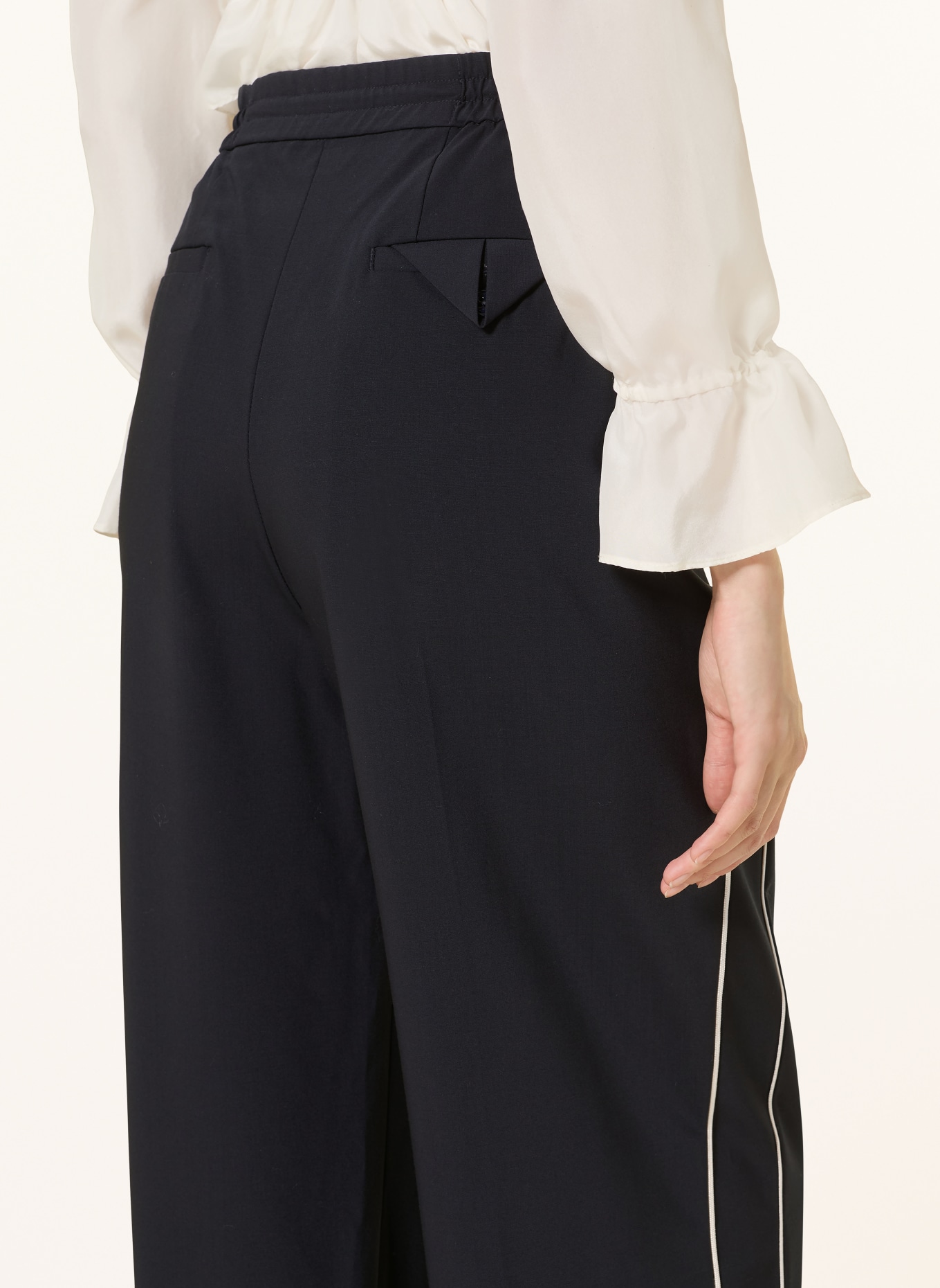 DOROTHEE SCHUMACHER CASUAL ATTRACTION Jogger-Style Pants: DARK BLUE