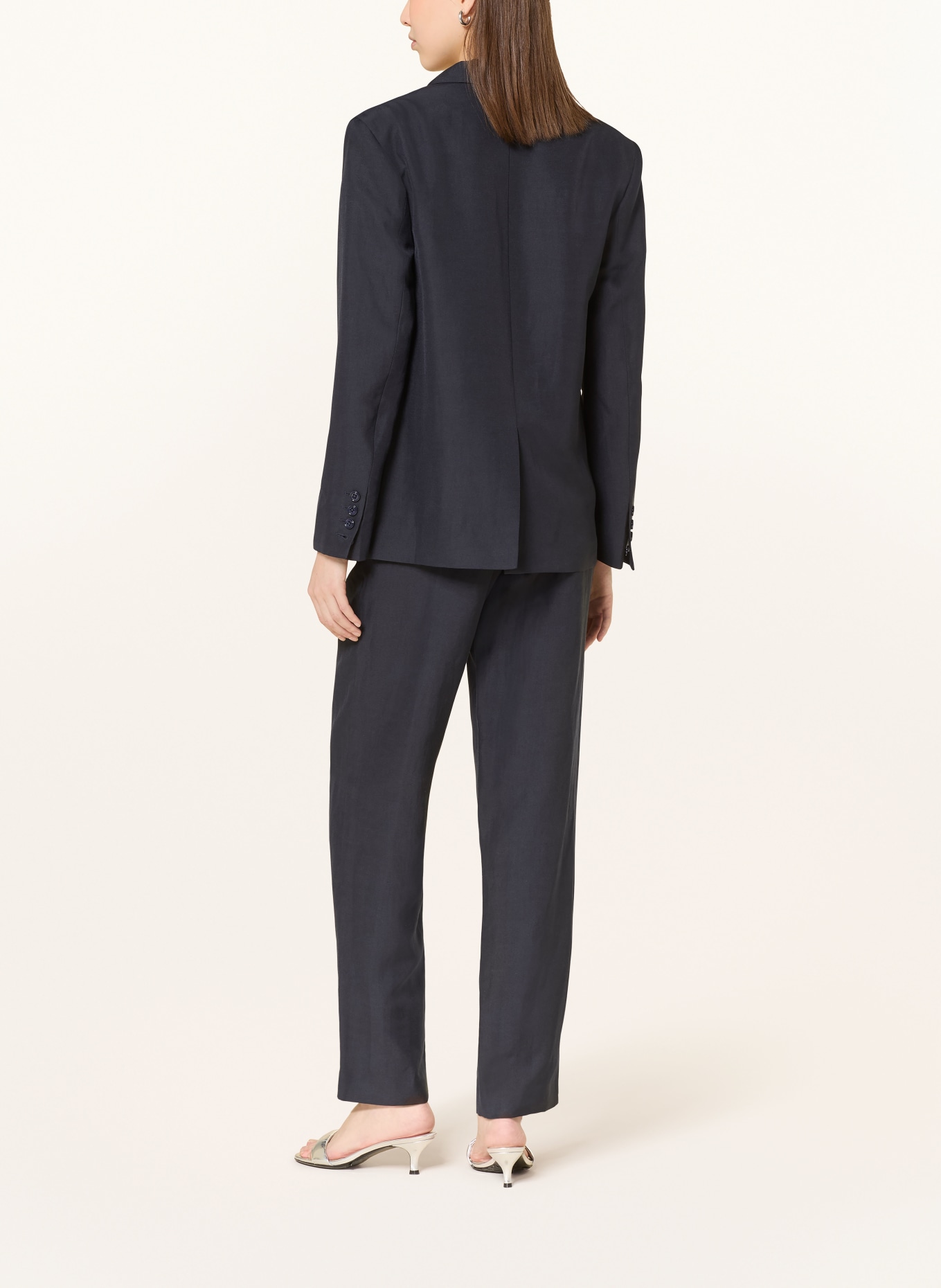 DOROTHEE SCHUMACHER Blazer SUMMER CRUISE van linnen: DONKERBLAUW