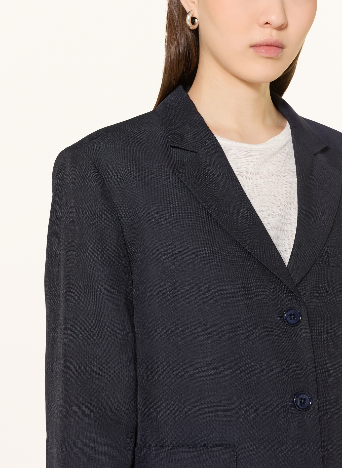 DOROTHEE SCHUMACHER Blazer SUMMER CRUISE van linnen: DONKERBLAUW