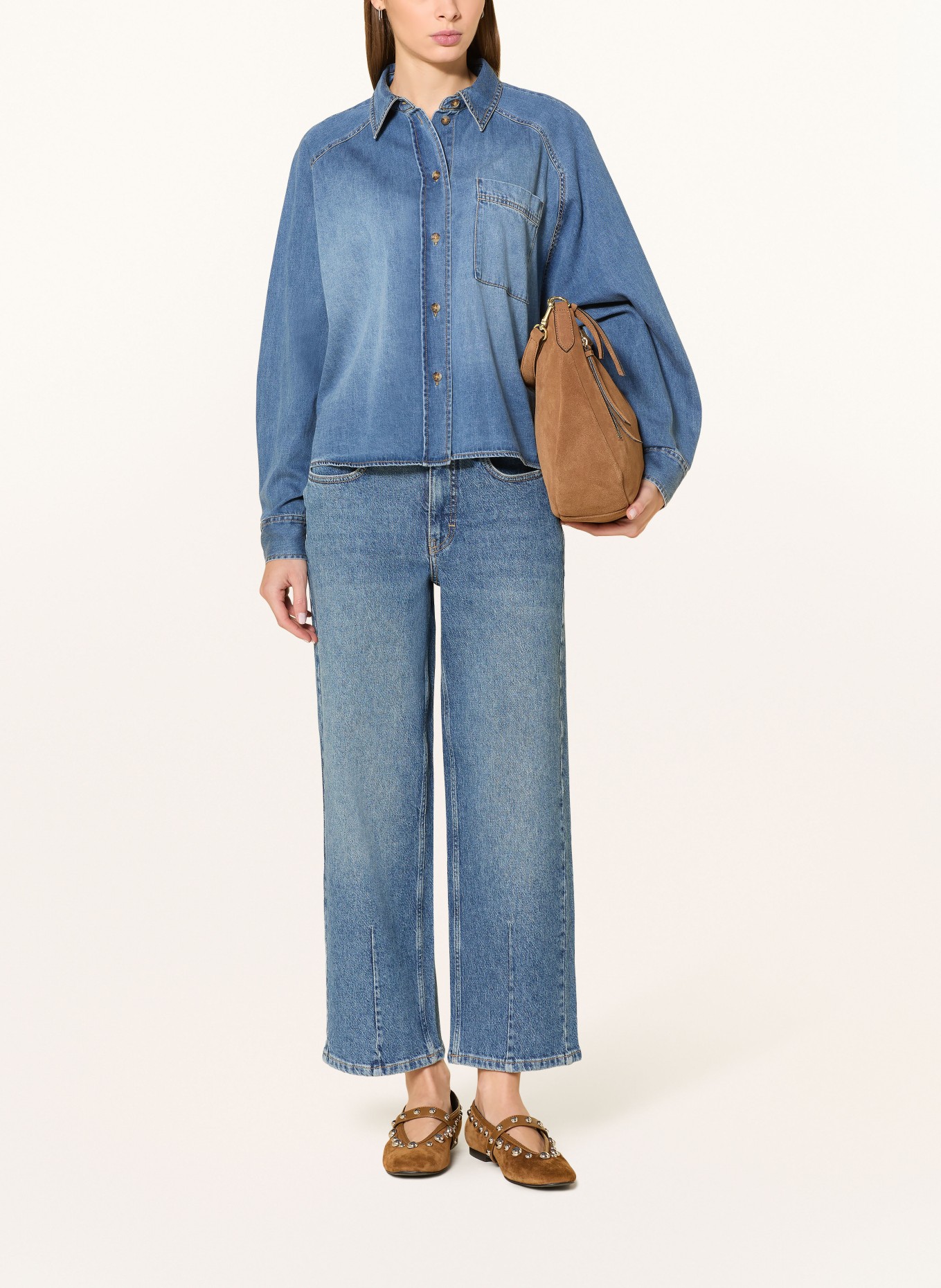 someday Jeansbluse ZEBRU: BLAU