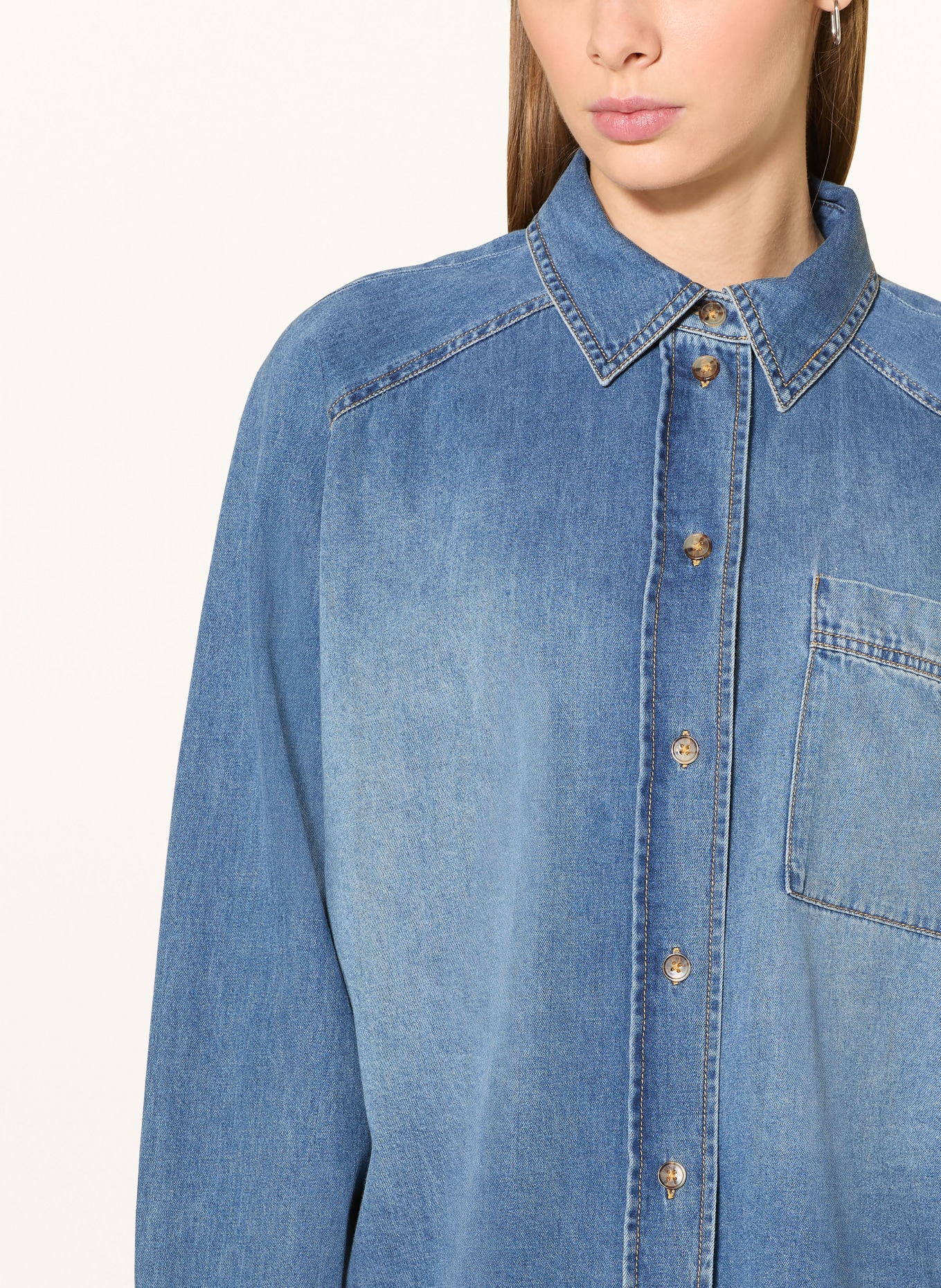 someday Jeansbluse ZEBRU: BLAU