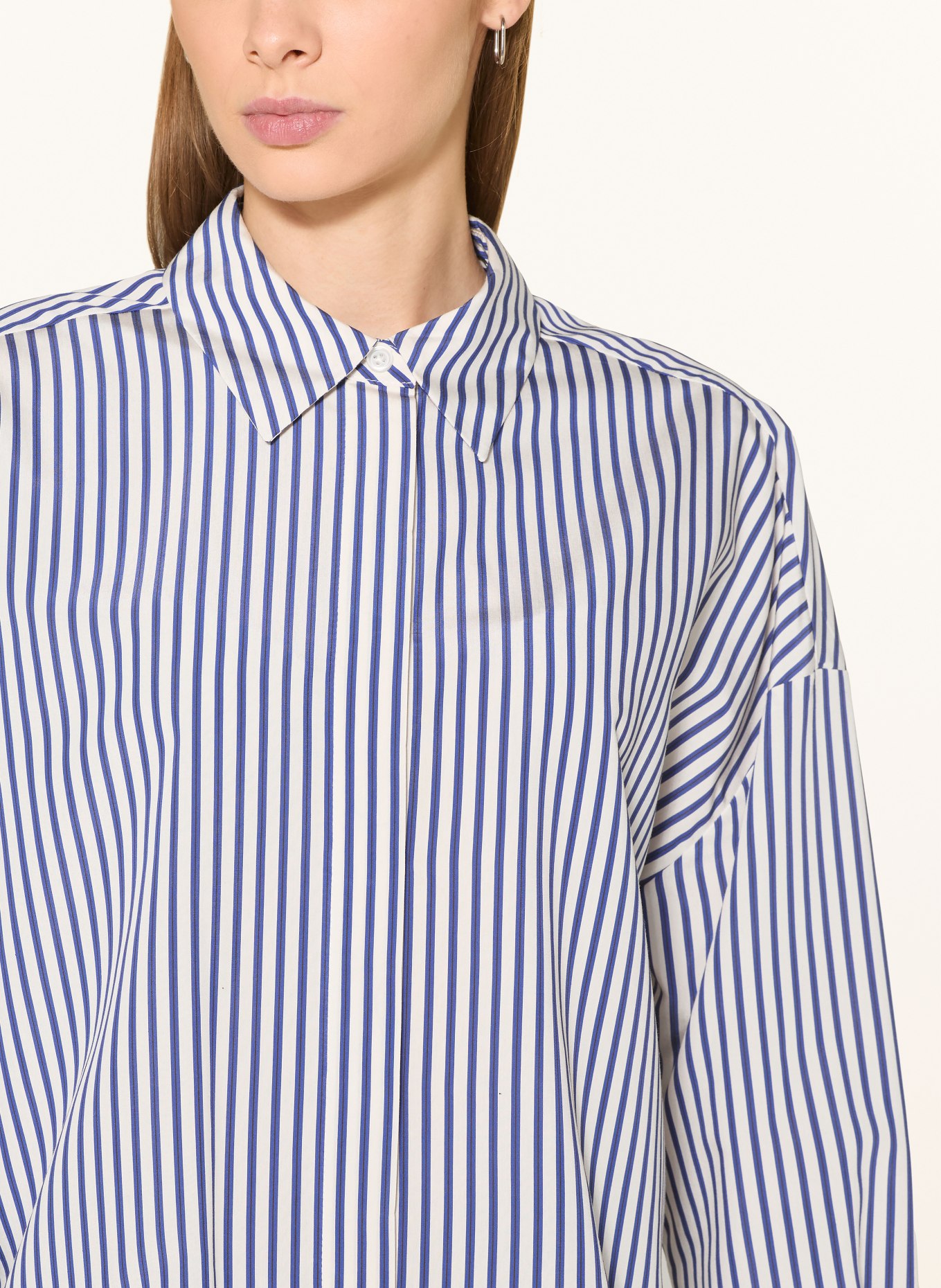 someday Hemdbluse ZVENJA: WEISS / BLAU