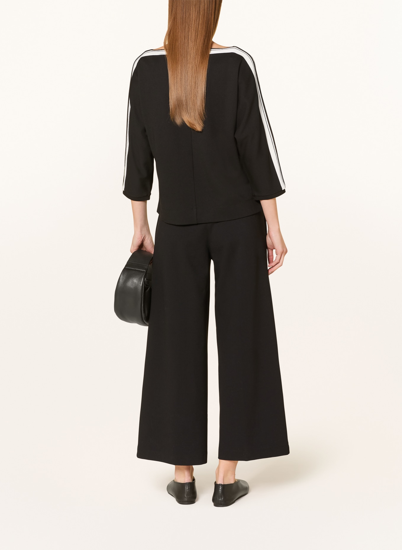 someday Shirt KELVA mit 3/4-Arm: SCHWARZ / WEISS