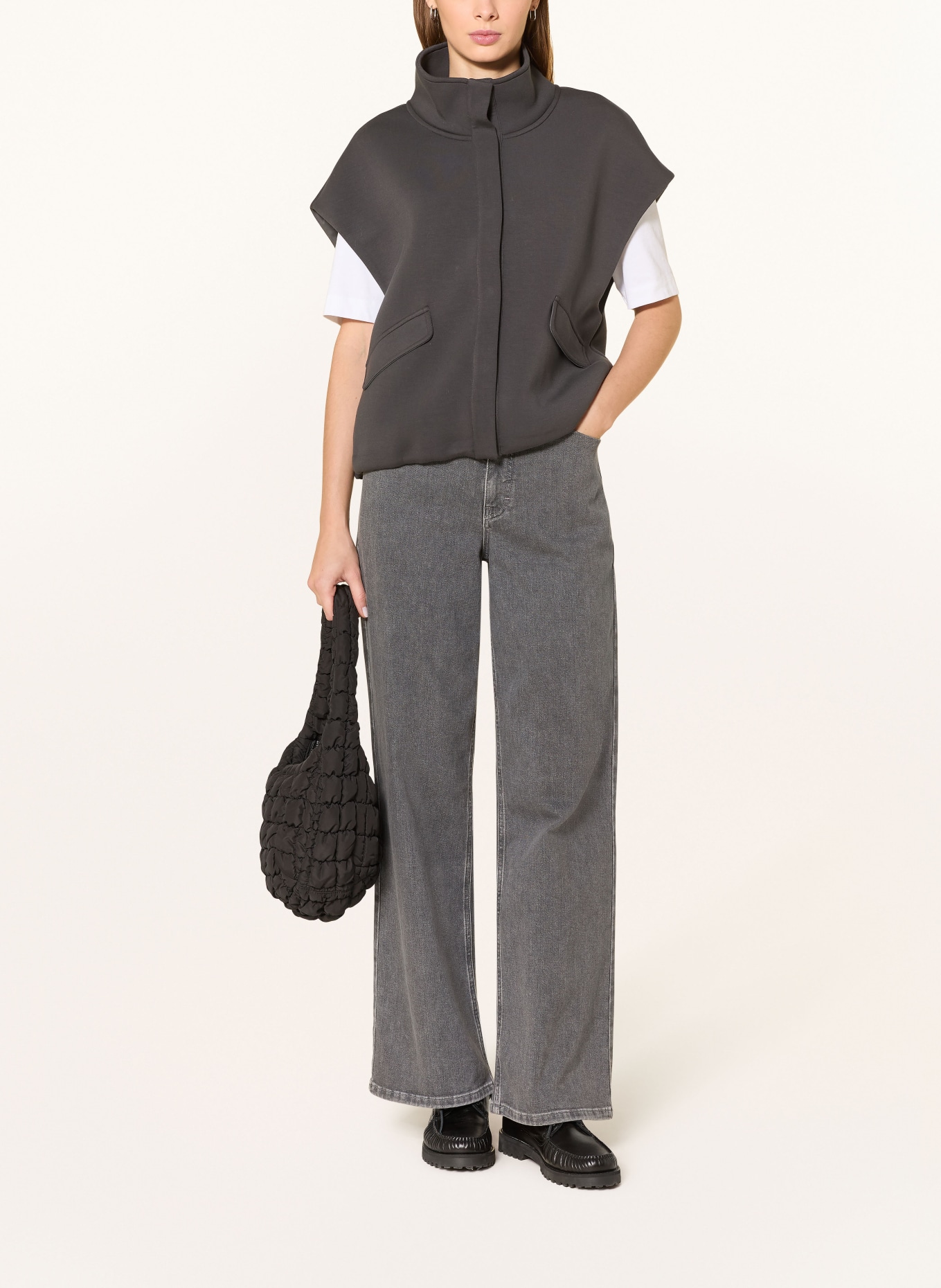 someday Sweatweste UPIRI: DUNKELGRAU