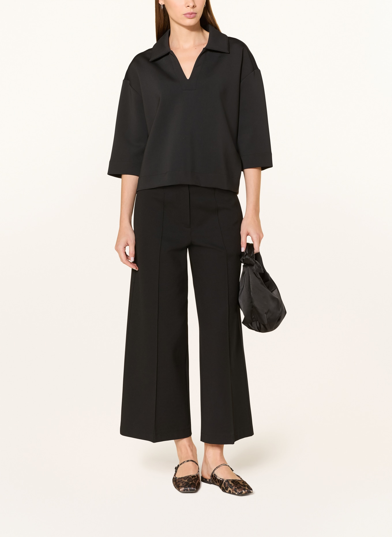 someday Blusenshirt UVANA mit 3/4-Arm: SCHWARZ