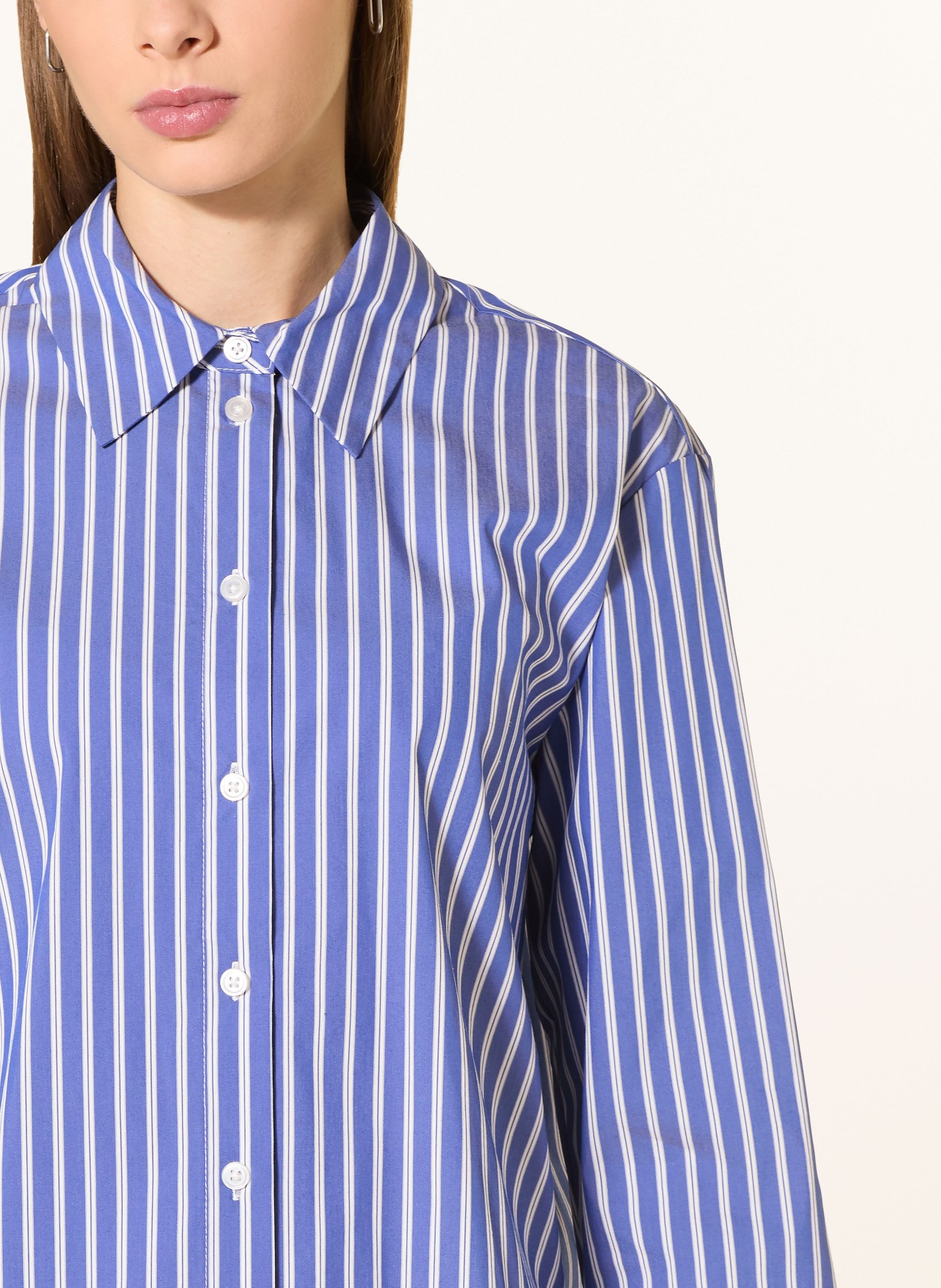 someday Hemdbluse ZIVIAN: BLAU / WEISS