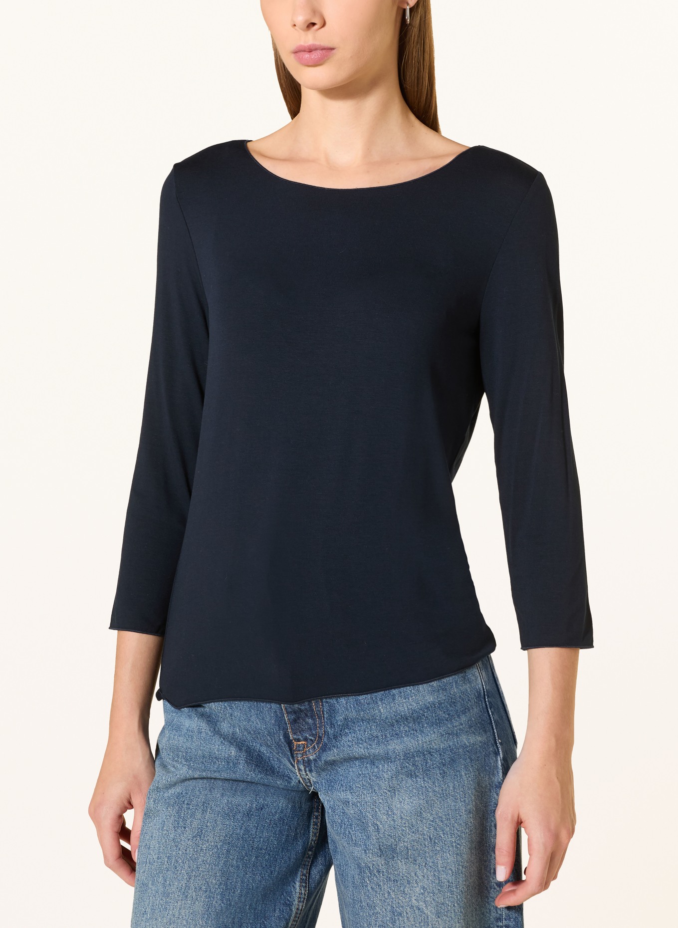 someday Longsleeve KIROSA mit 3/4-Arm: DUNKELBLAU