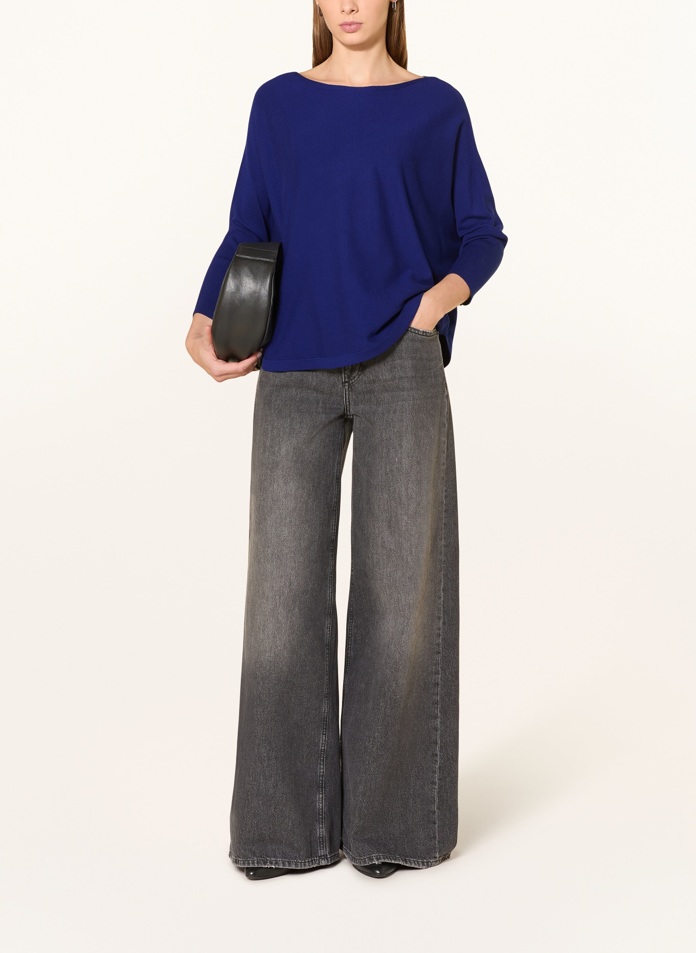 someday Pullover TIRAJA mit 3/4-Arm: DUNKELBLAU