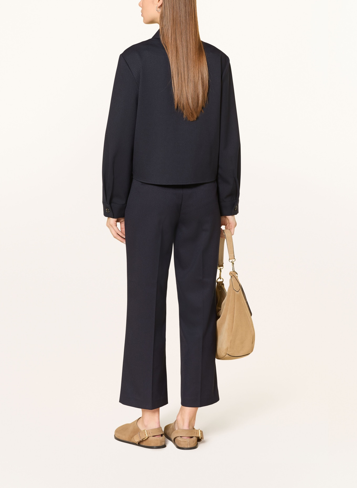 someday 7/8 pants CISILIA BALANCE: DARK BLUE