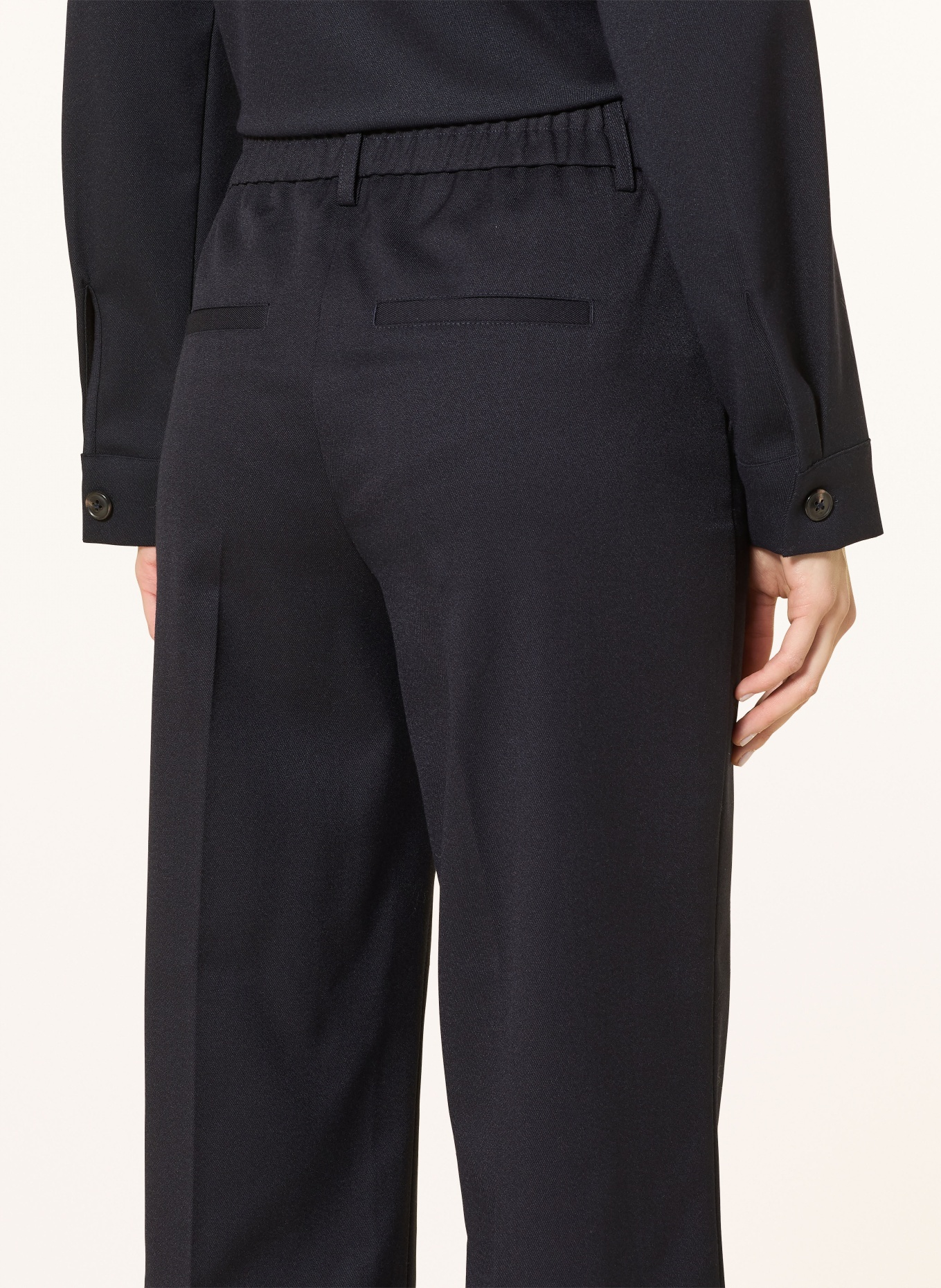 someday 7/8 pants CISILIA BALANCE: DARK BLUE