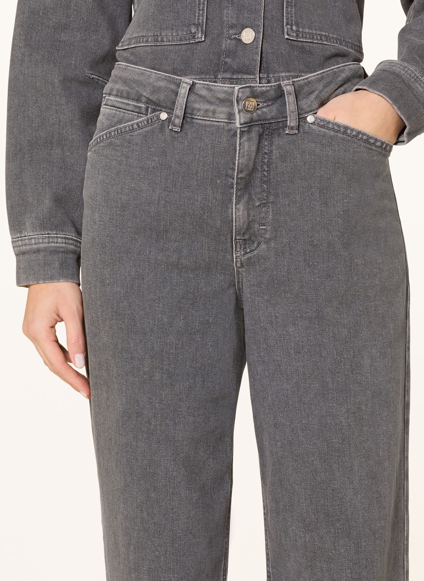 someday Džíny s širokými nohavicemi CELLMA: 70316 mid refined grey