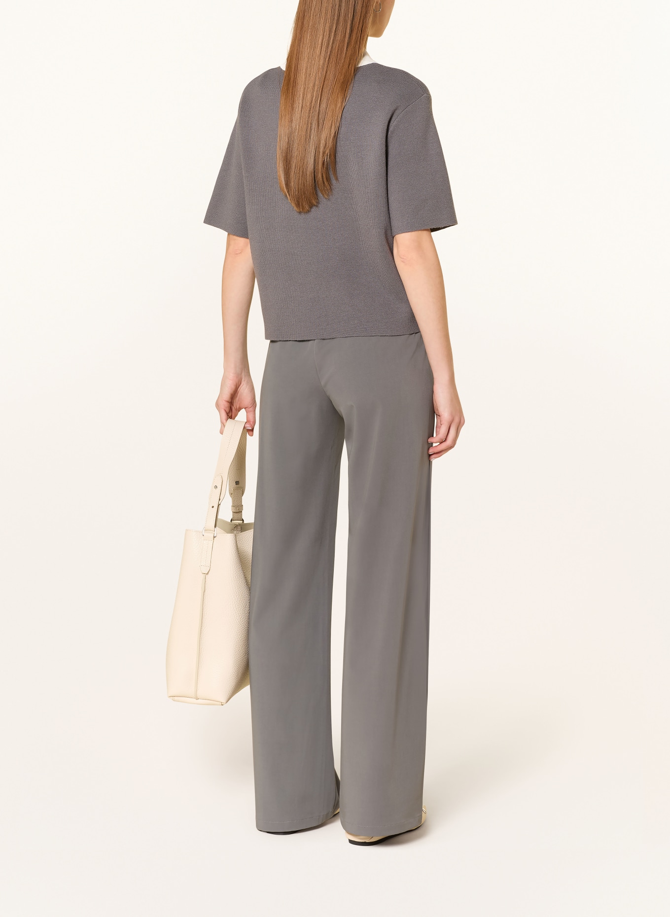 someday Pletené polo tričko TIPOLO: ŠEDÁ / BÍLÁ