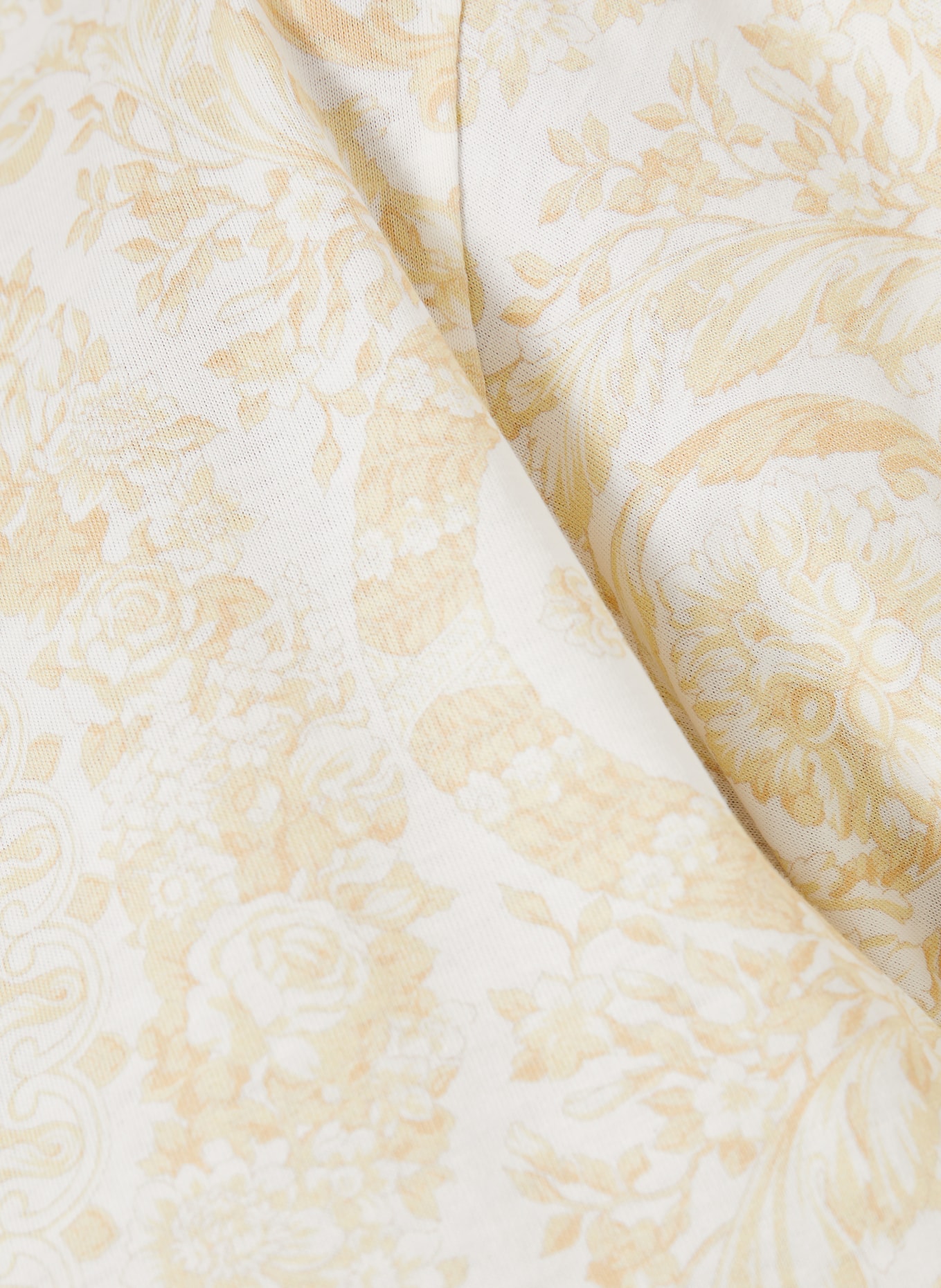 VERSACE BAROCCO 92 T-shirt: WHITE / YELLOW