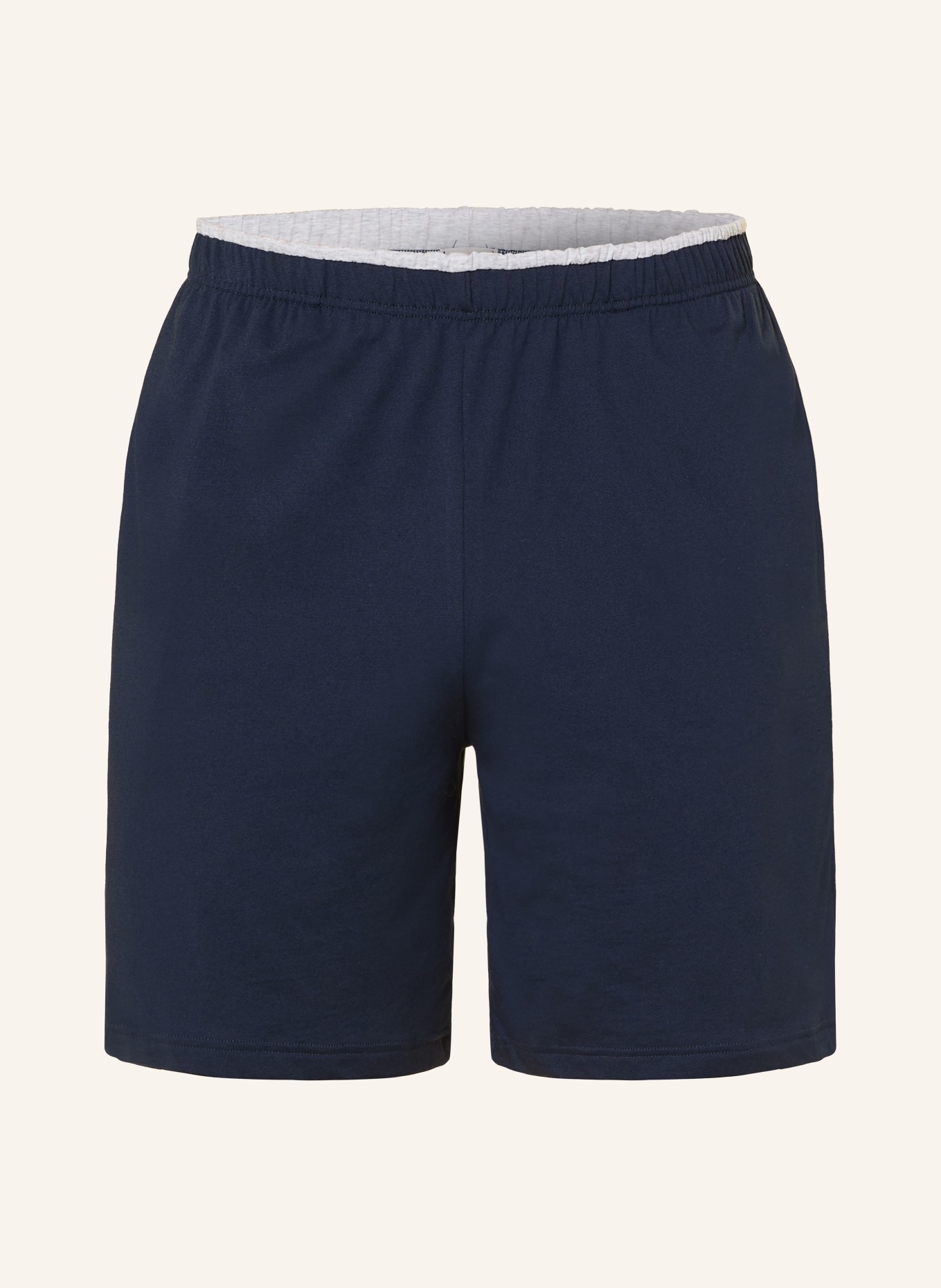 mey Short de nuit DRY COTTON COLOUR: BLEU FONCÉ / GRIS
