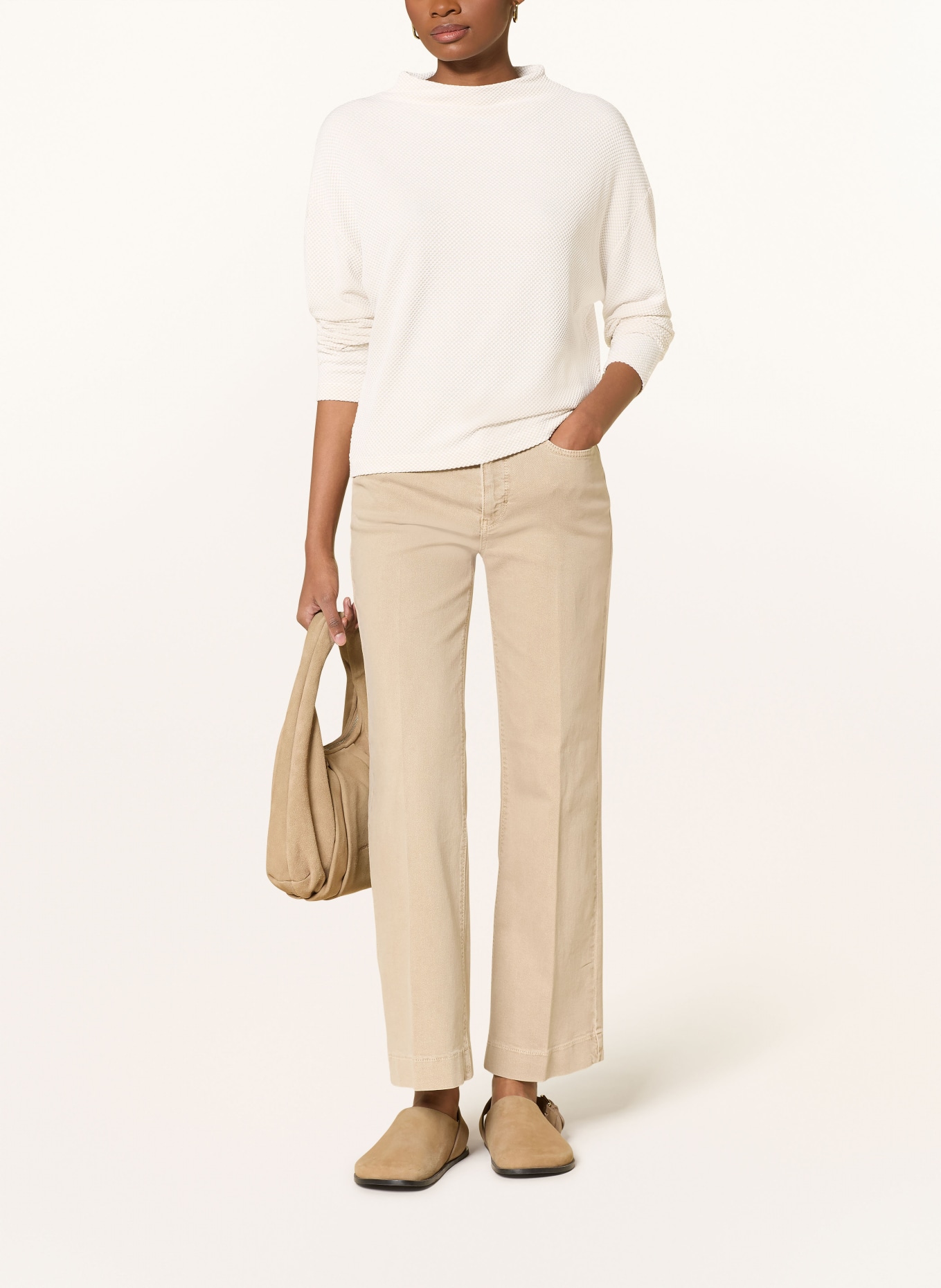 OPUS Longsleeve SERATA: HELLGELB / WEISS