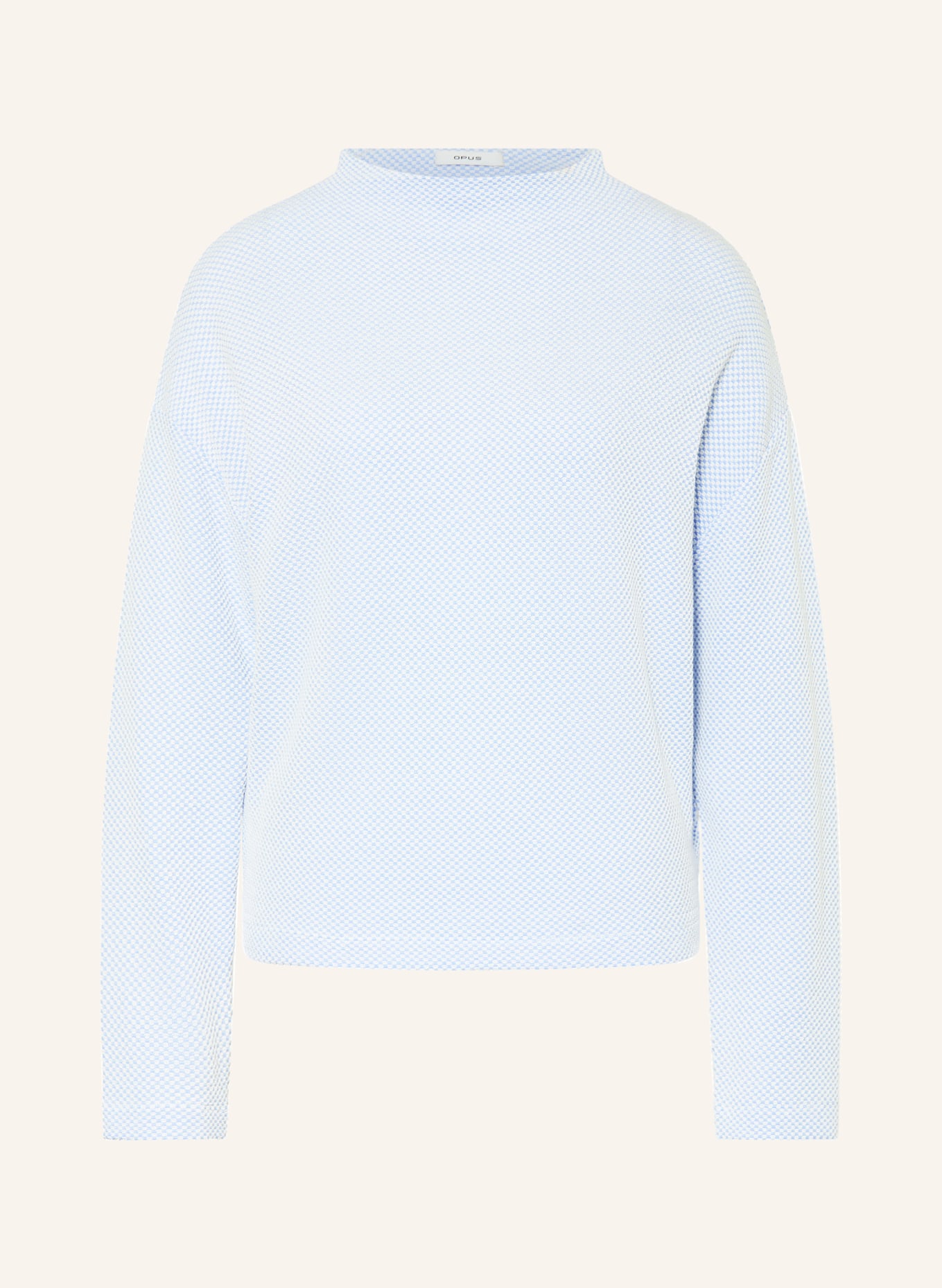 OPUS Longsleeve SERATA: HELLBLAU / WEISS