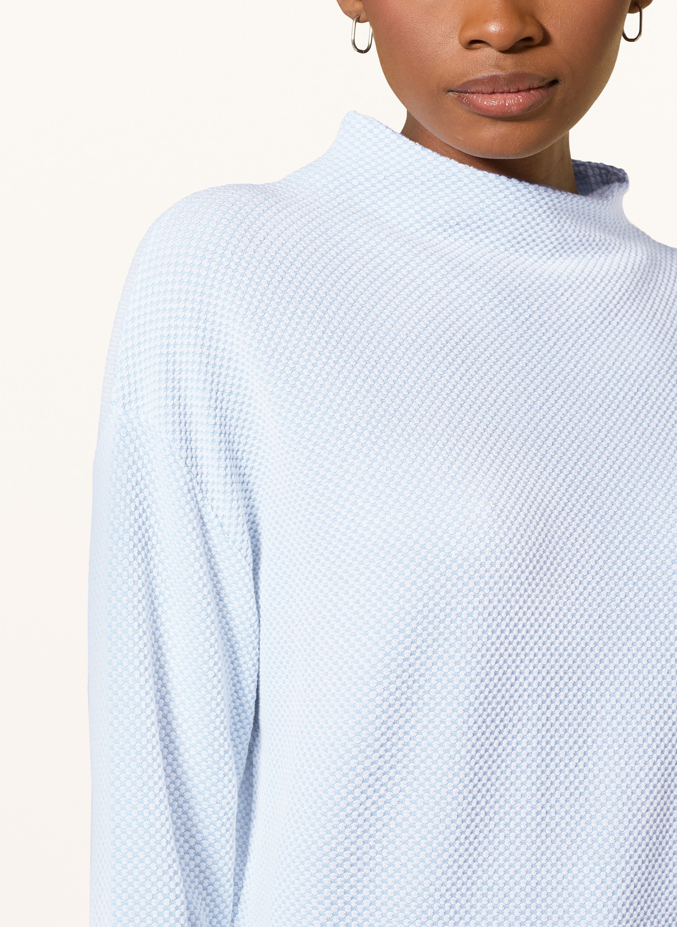 OPUS Longsleeve SERATA: HELLBLAU / WEISS