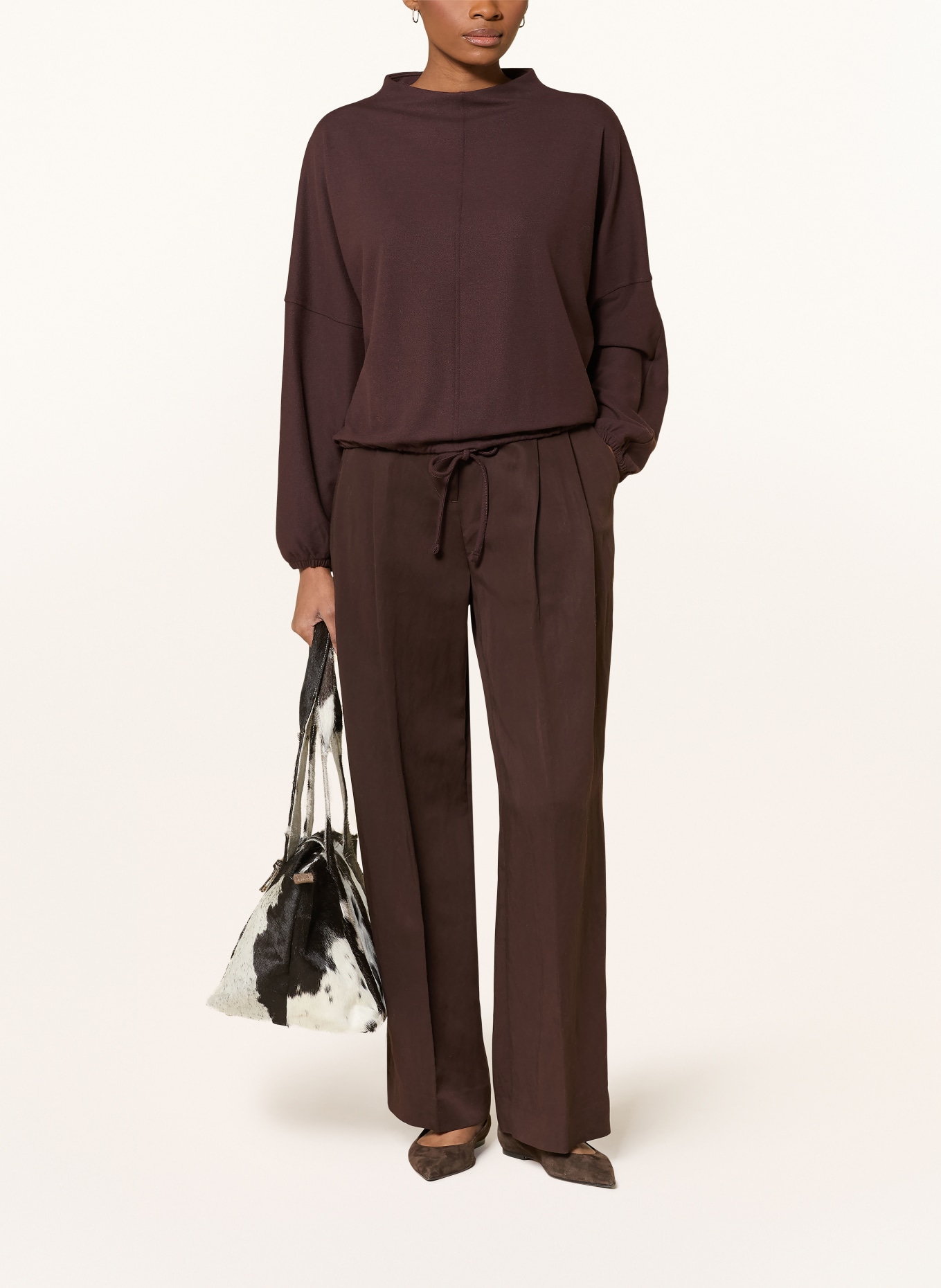 OPUS Sweatshirt GUMIPA: DUNKELBRAUN