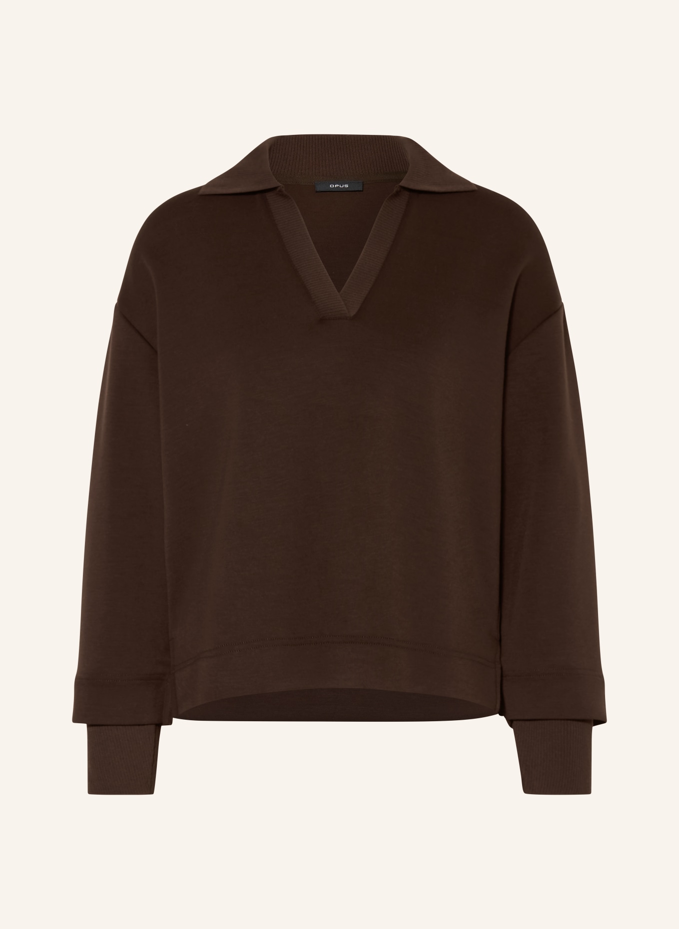 OPUS Sweatshirt GYHA: DUNKELBRAUN