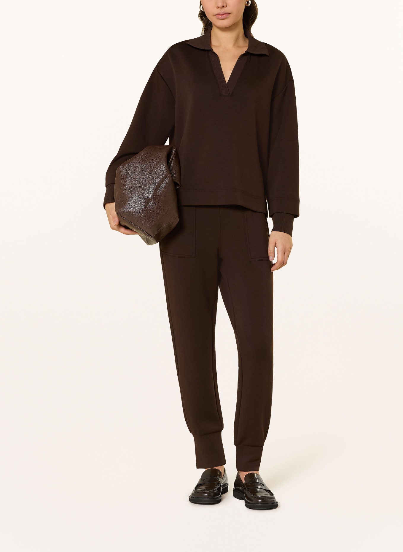 OPUS Sweatshirt GYHA: DUNKELBRAUN