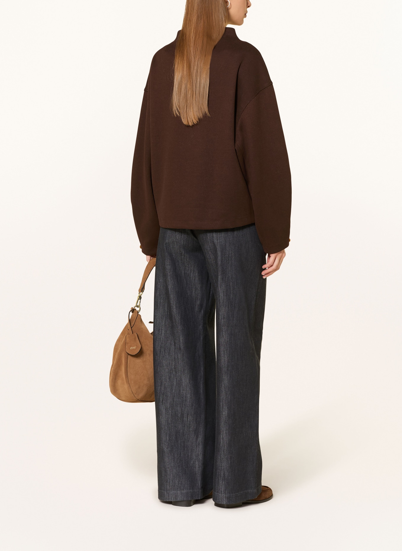 OPUS Sweatshirt GARIANE: DUNKELBRAUN