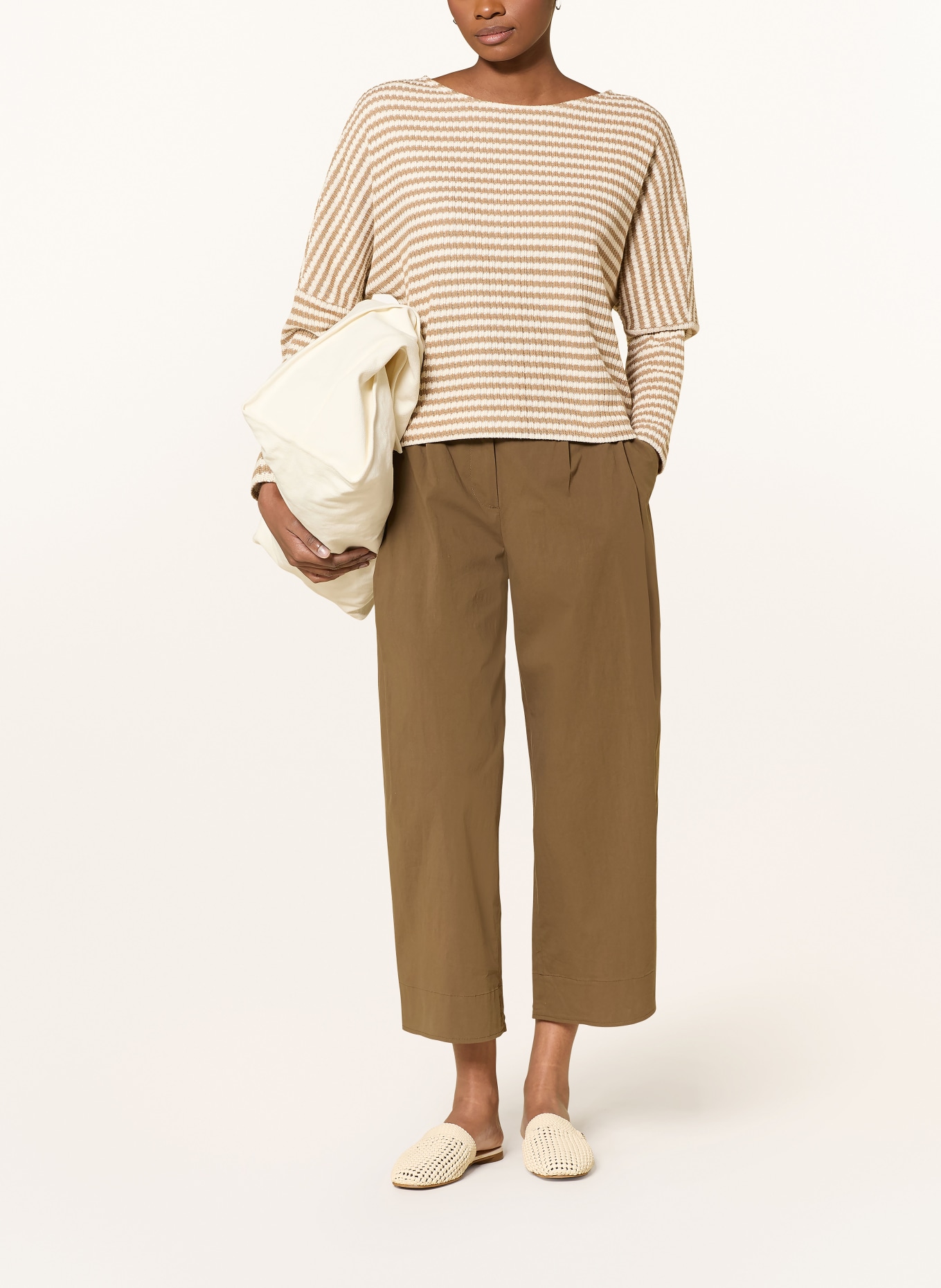 OPUS GRESH sweater: ECRU / BEIGE