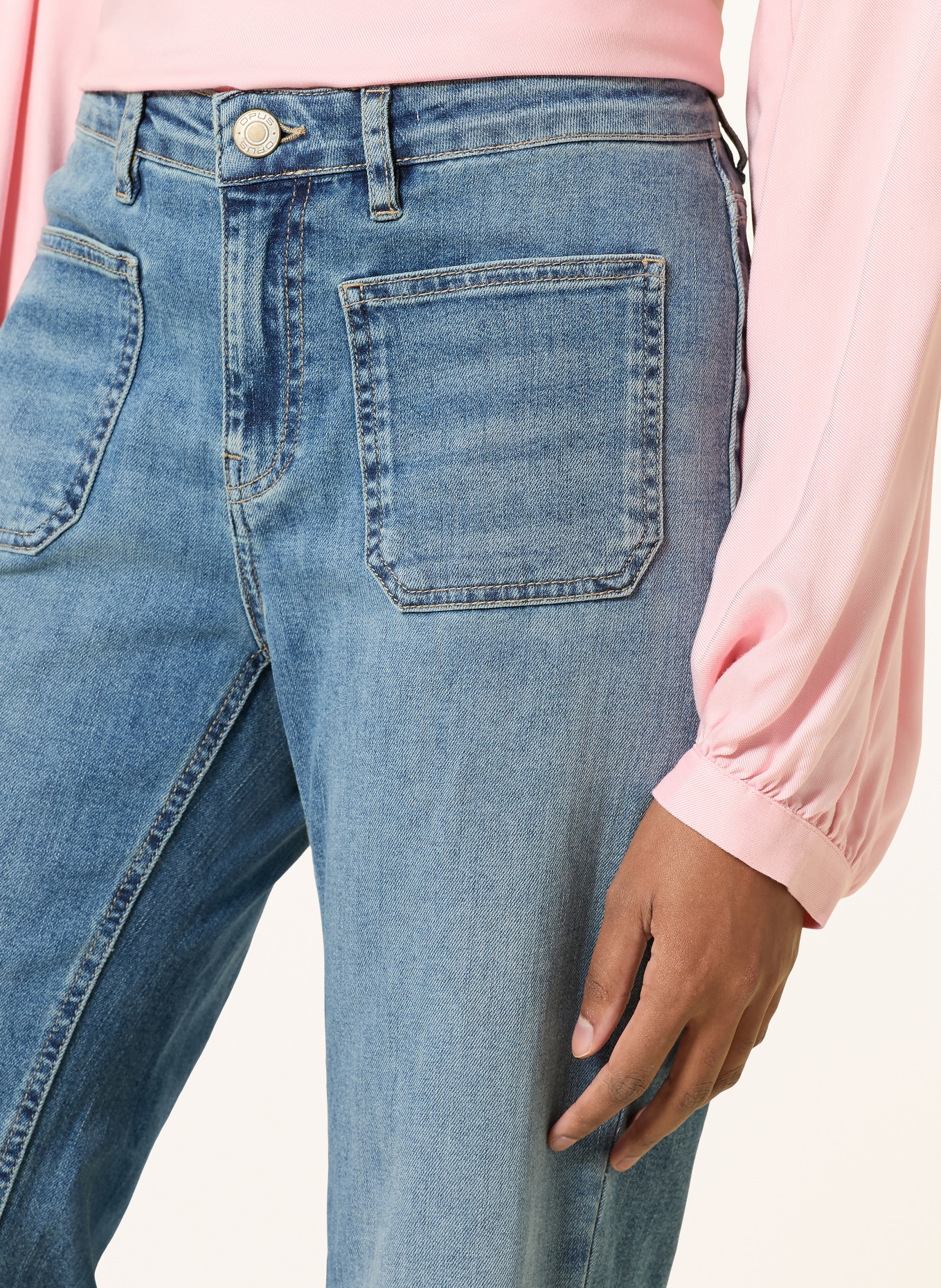 OPUS Straight Jeans ELMA RETRO: 70323 mid revive blue