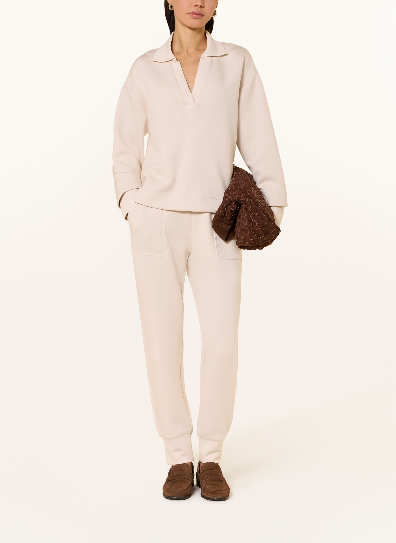 OPUS MYHA sweatpants: ECRU